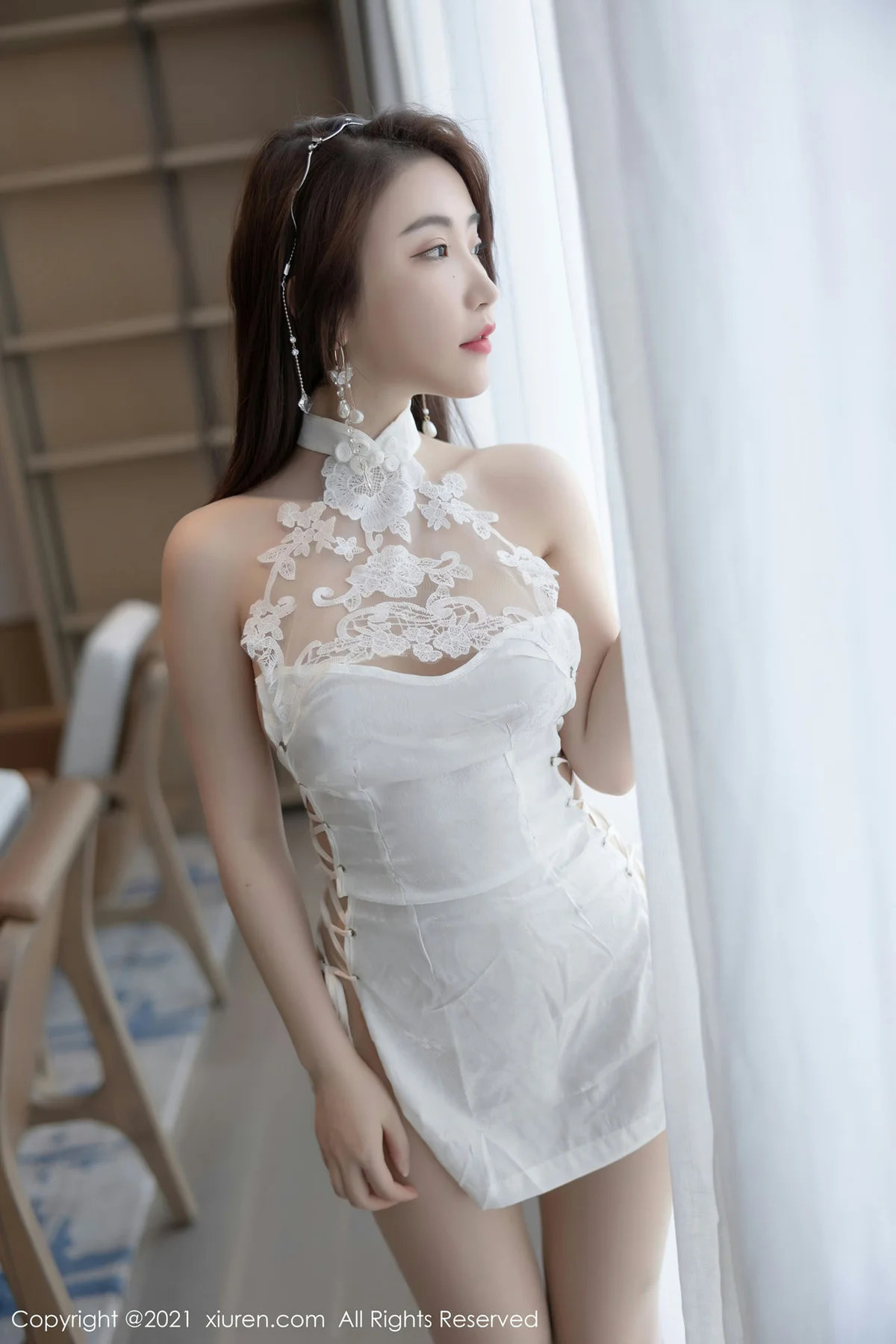 XiuRen 秀人 No.3615 现代旗袍 Cherry绯月樱 江浙沪旅拍写真2 - 6