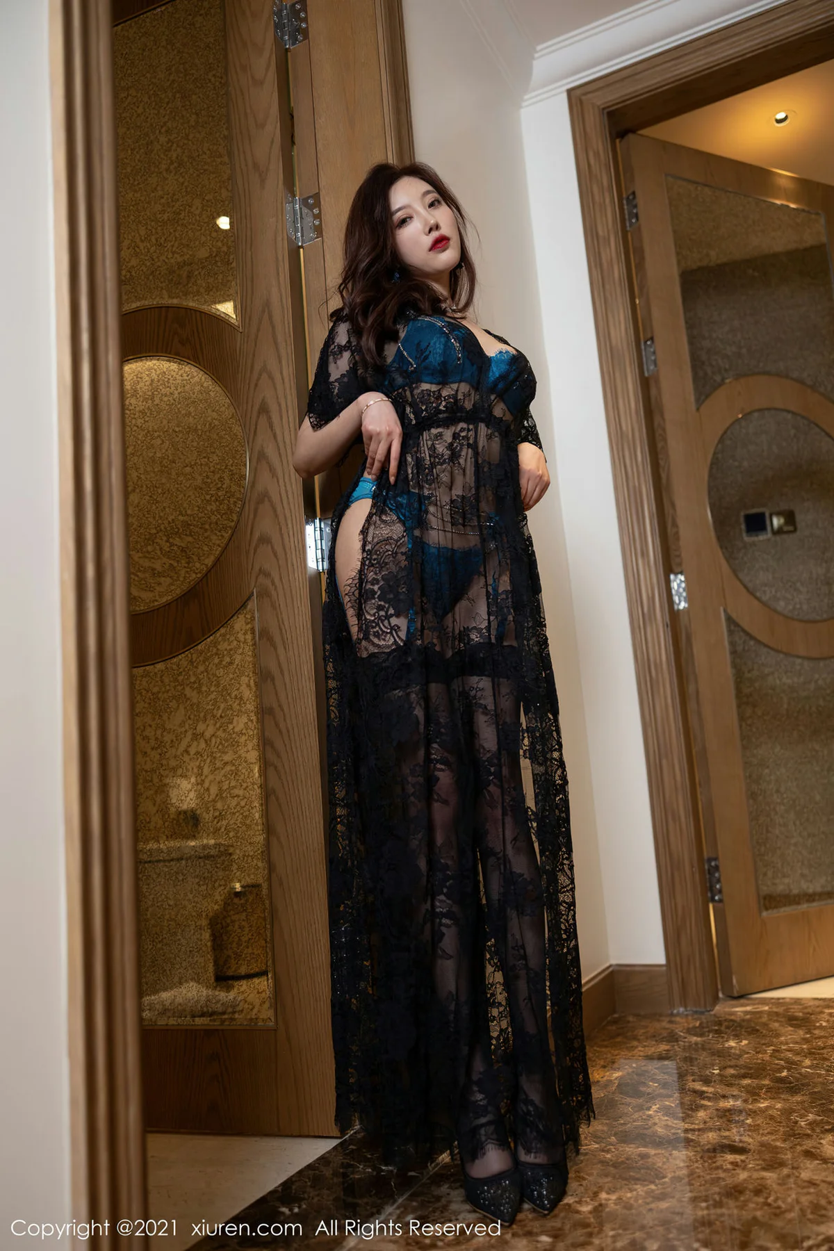 XiuRen 秀人 No.3632 镂空蕾丝吊袜 杨晨晨Yome 私房写真11 - 7