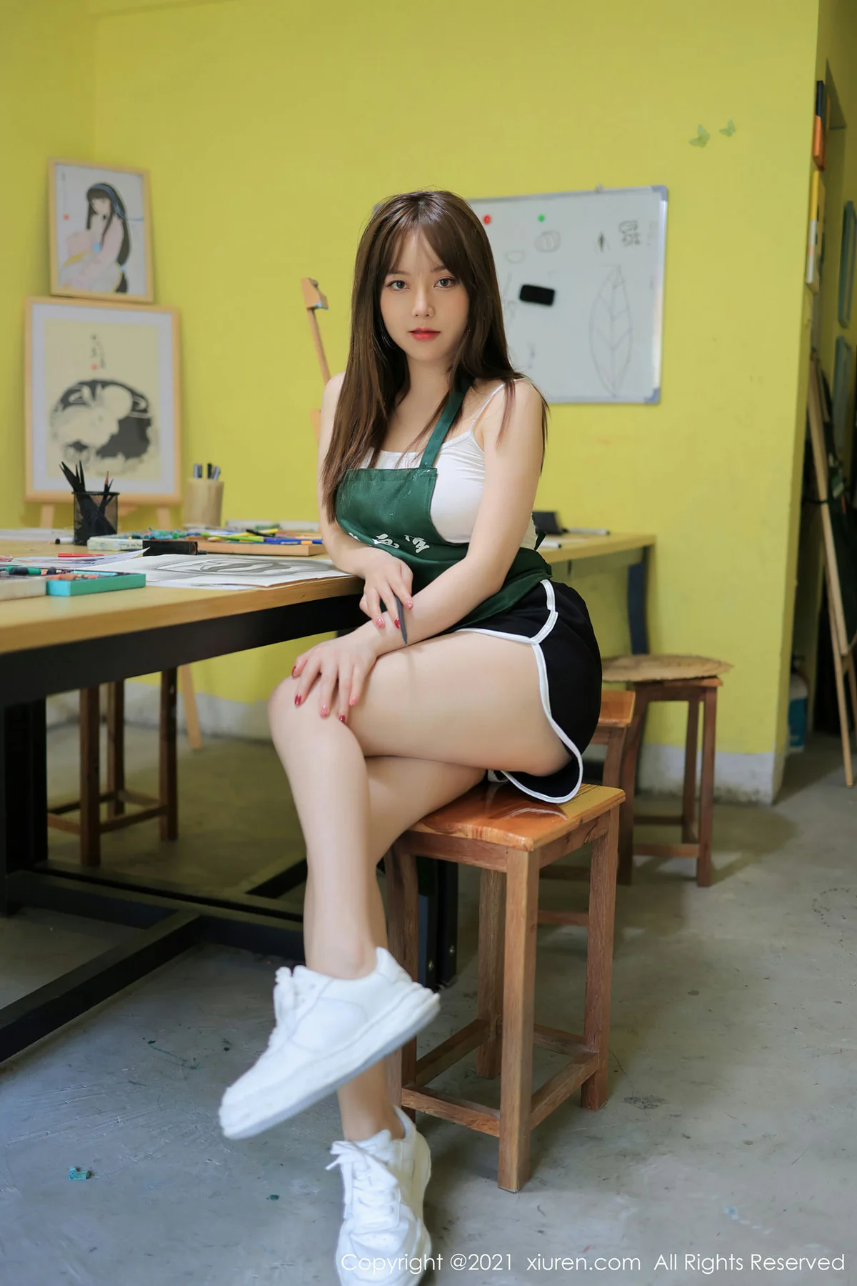 XiuRen 秀人 No.3651 画室主题系列 豆瓣酱 性感写真3 - 5