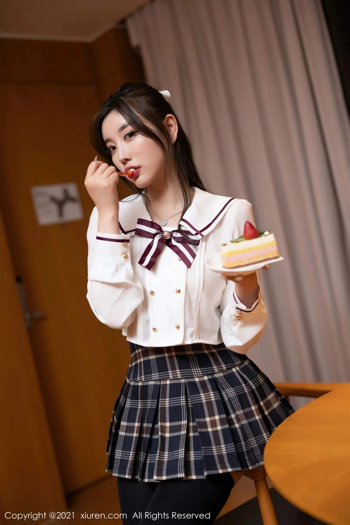 XiuRen 秀人 No.3723 学院风制服 杨晨晨Yome 私房写真111 - 9