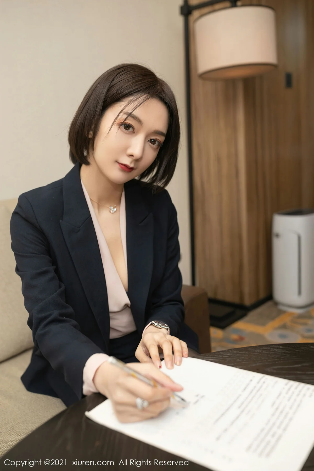 XiuRen 秀人 No.3745 保险销售主题 Angela小热巴 性感写真33 - 5