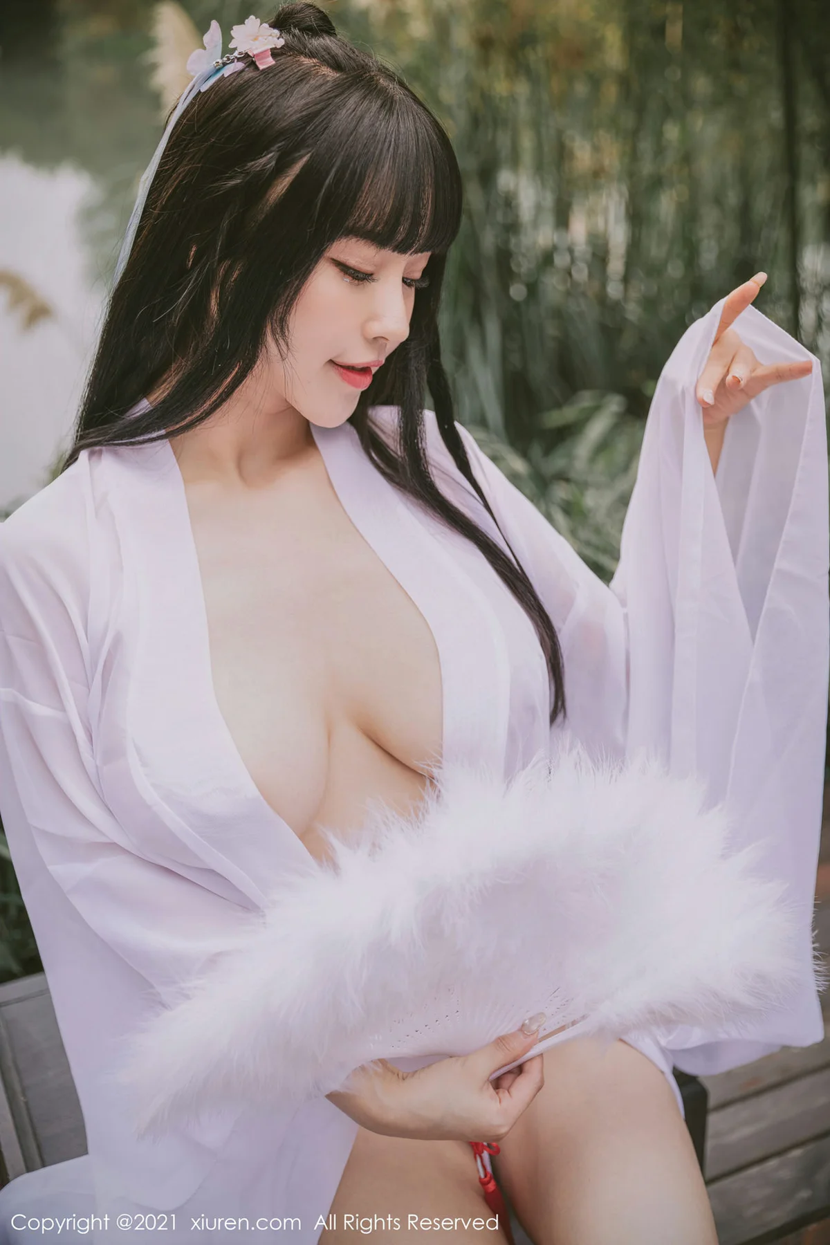 XiuRen 秀人 No.3749 薄纱古风外拍 朱可儿Flower - 3
