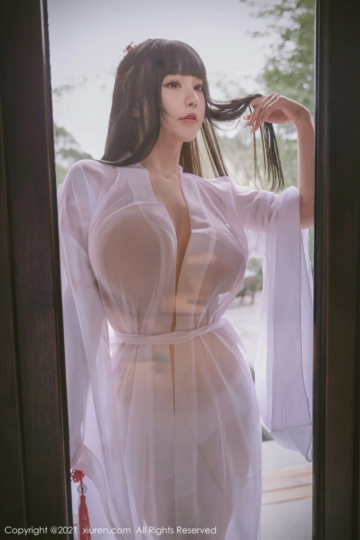 XiuRen 秀人 No.3749 薄纱古风外拍 朱可儿Flower - 9