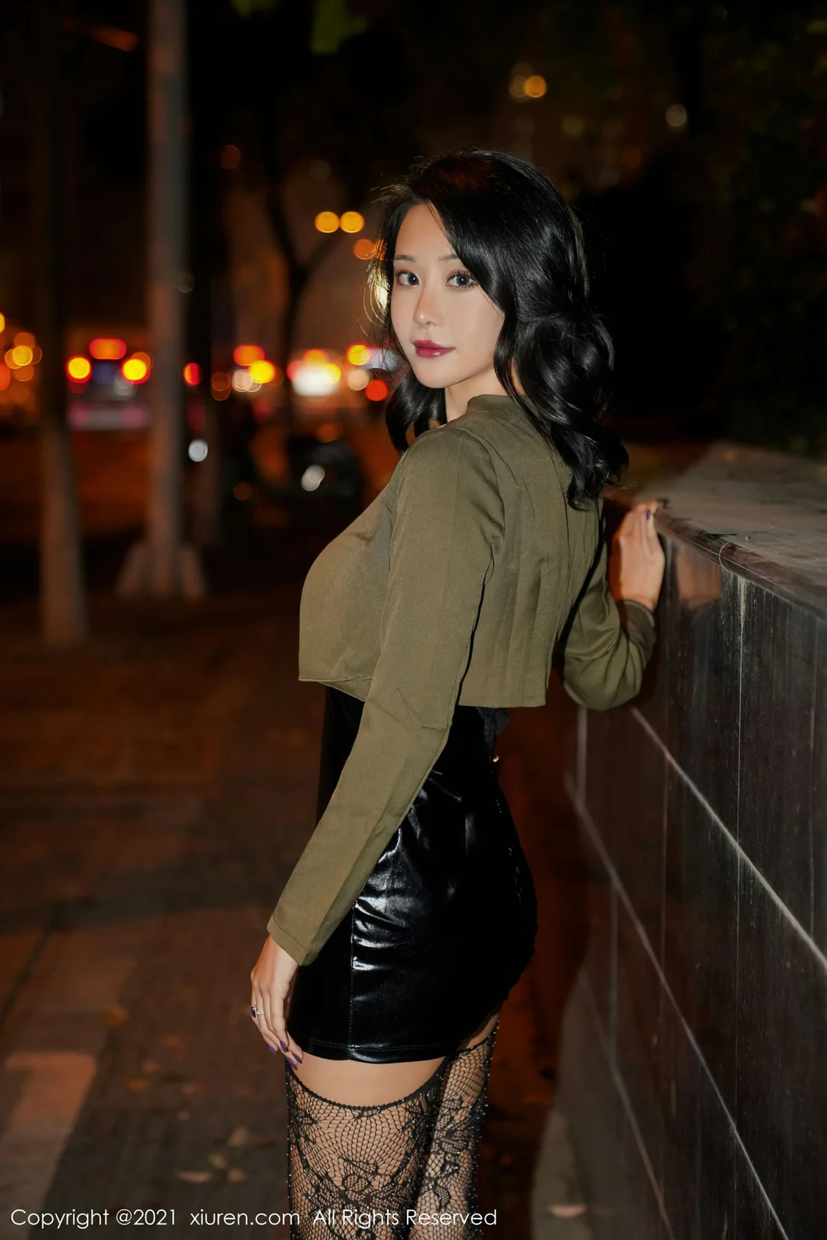 XiuRen 秀人 No.3785 皮裙与魅惑 蓝夏Akasha 北京旅拍3 - 1