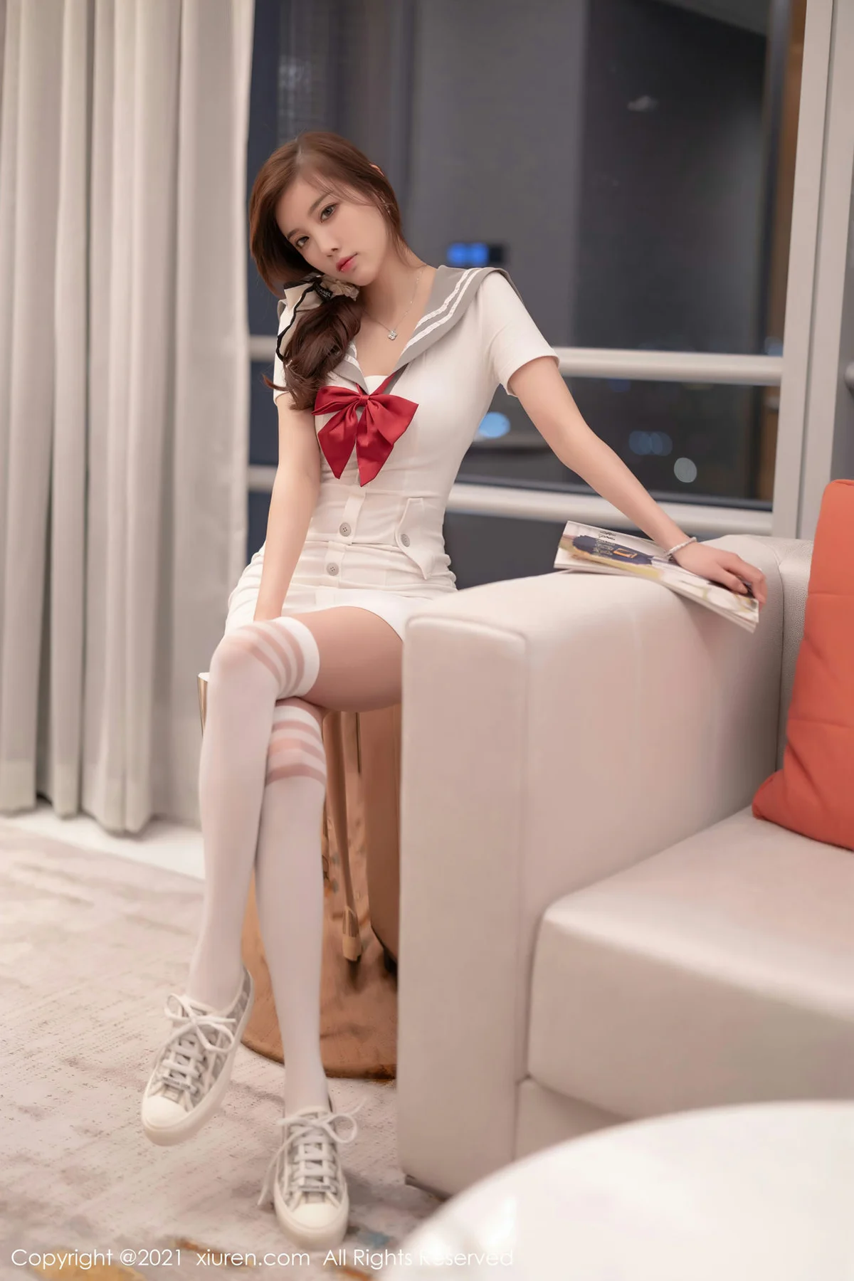 XiuRen 秀人 No.3844 制服jk 杨晨晨Yome 清纯可人私房 - 2