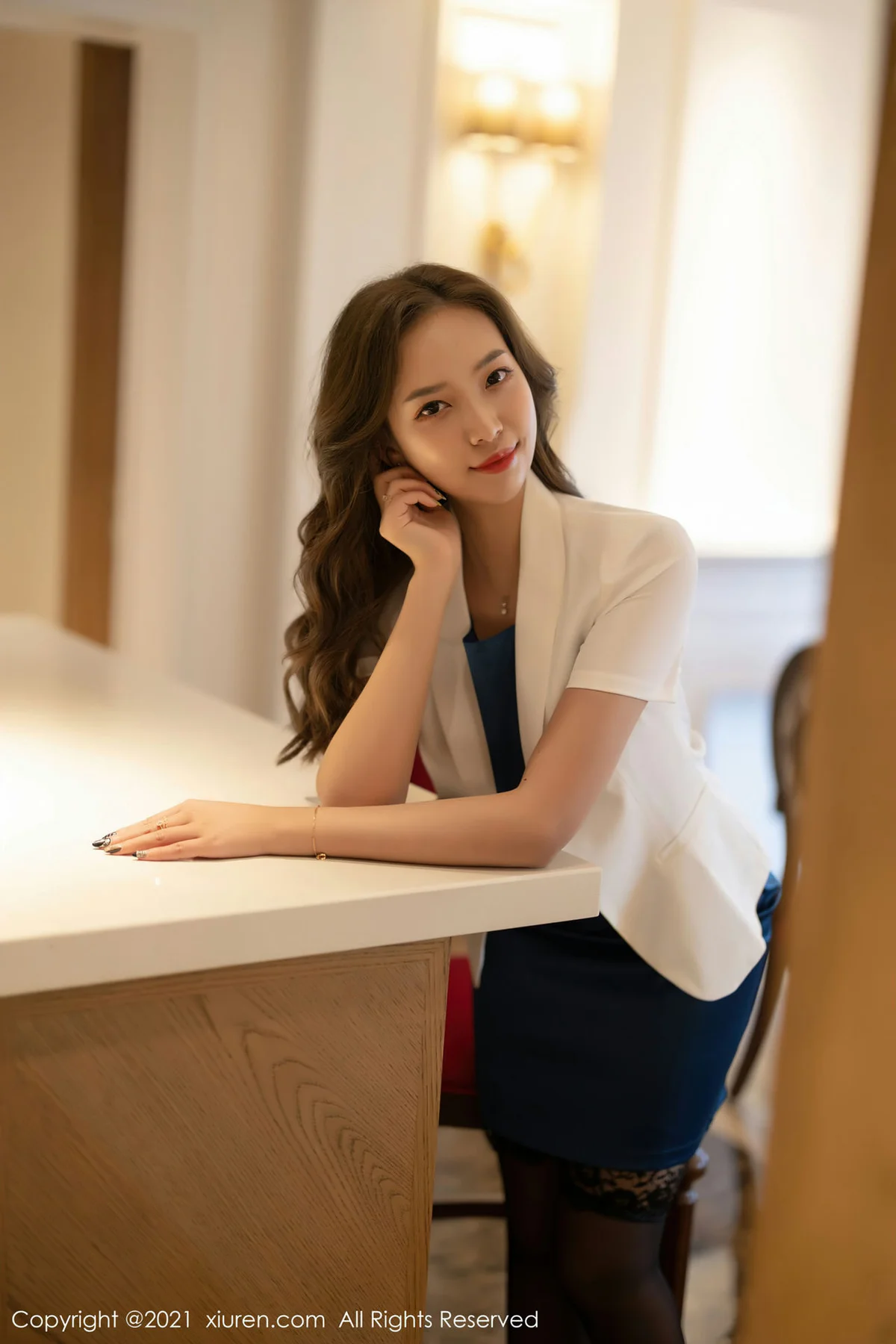 XiuRen 秀人 No.3848 职场制服OL 郑颖姗 性感写真3 - 8