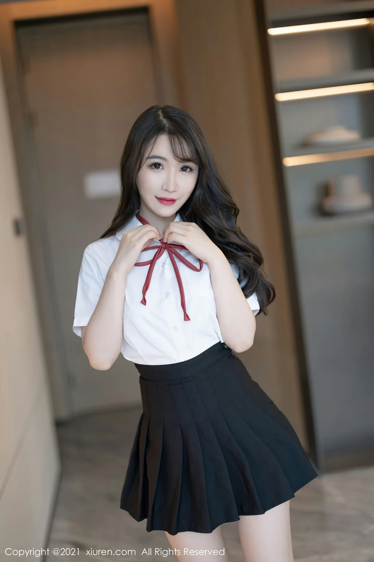 XiuRen 秀人 No.3960 绯月樱 学生制服 - 9