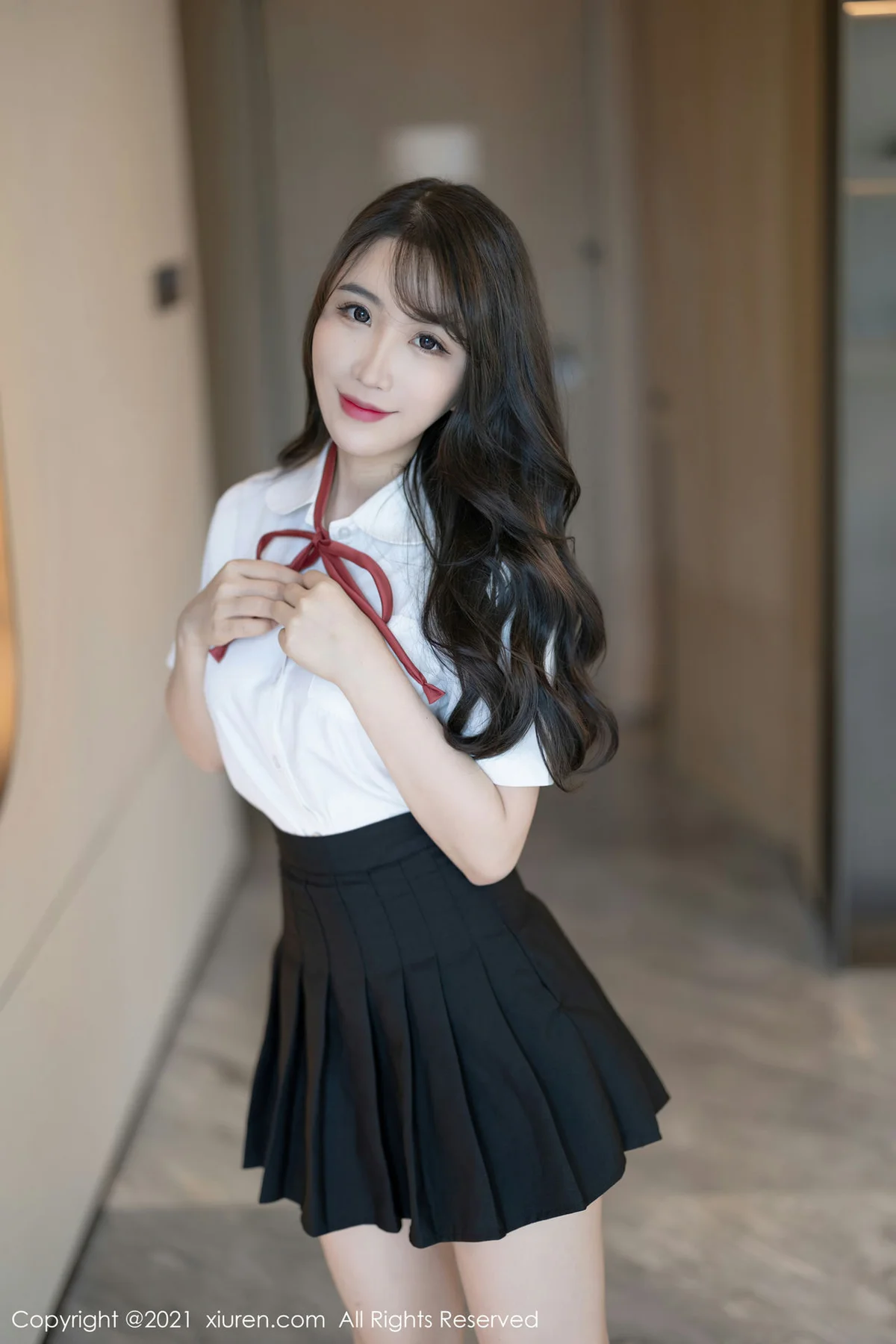 XiuRen 秀人 No.3960 绯月樱 学生制服 - 10