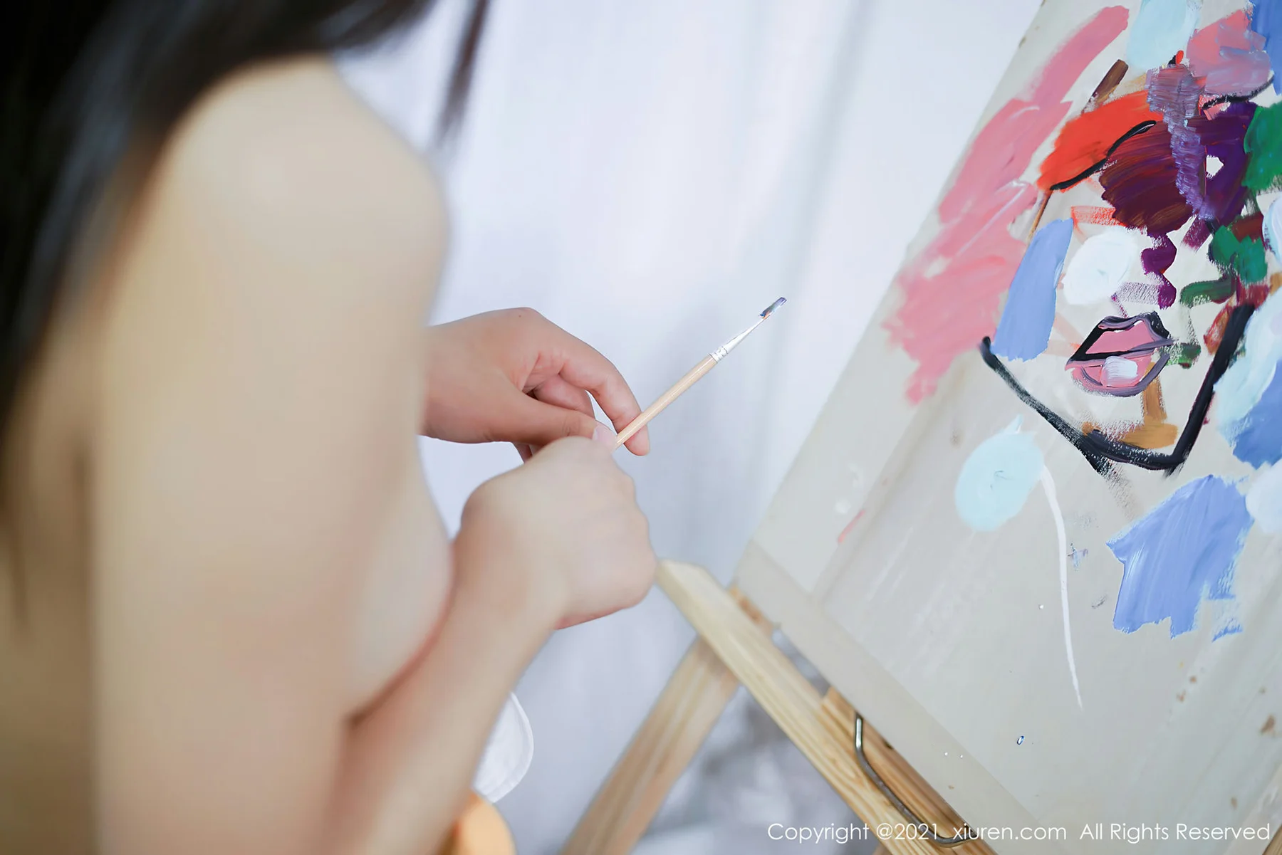 XiuRen 秀人 No.4013 画室场景校园制服 星萌 性感写真 - 10