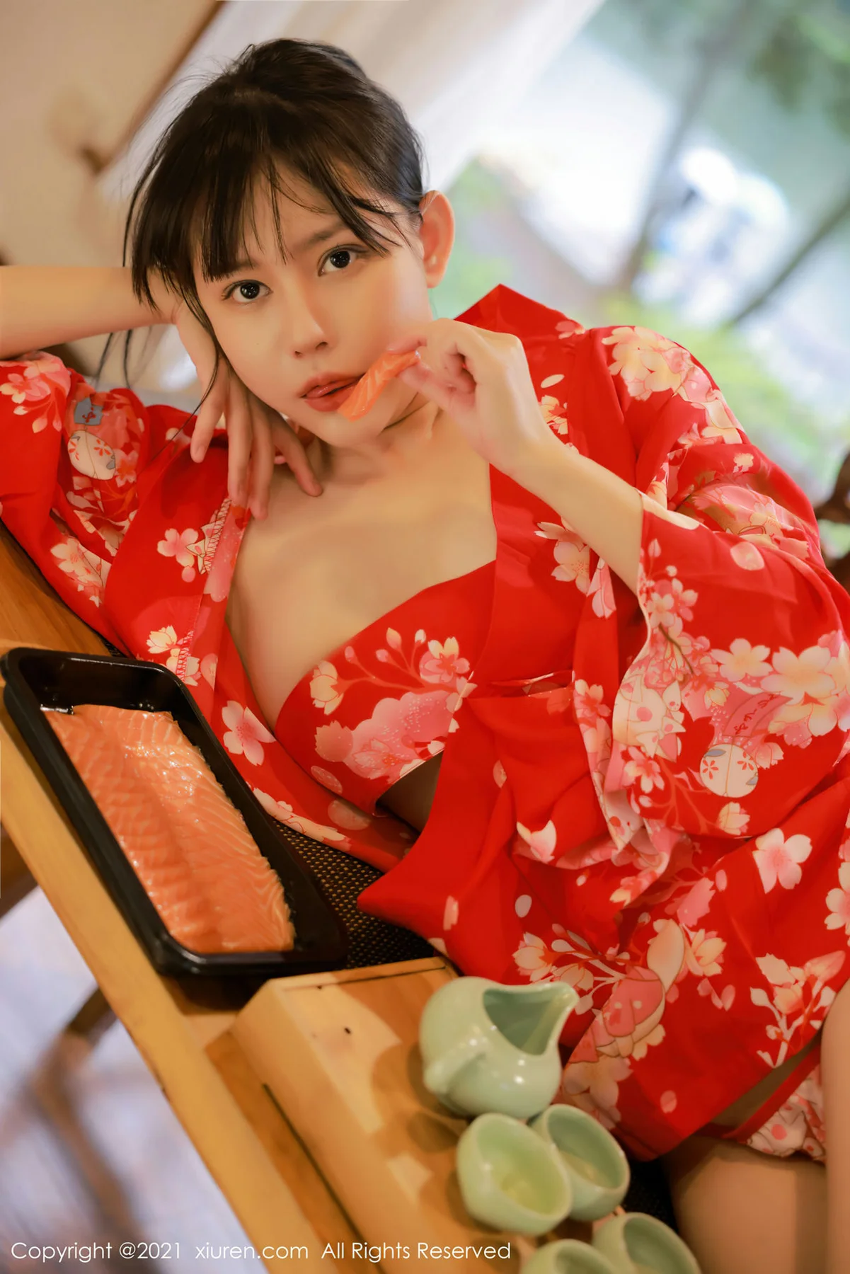 XiuRen 秀人 No.4063 新人模特和服系列 韩希蕾 首套写真 - 9