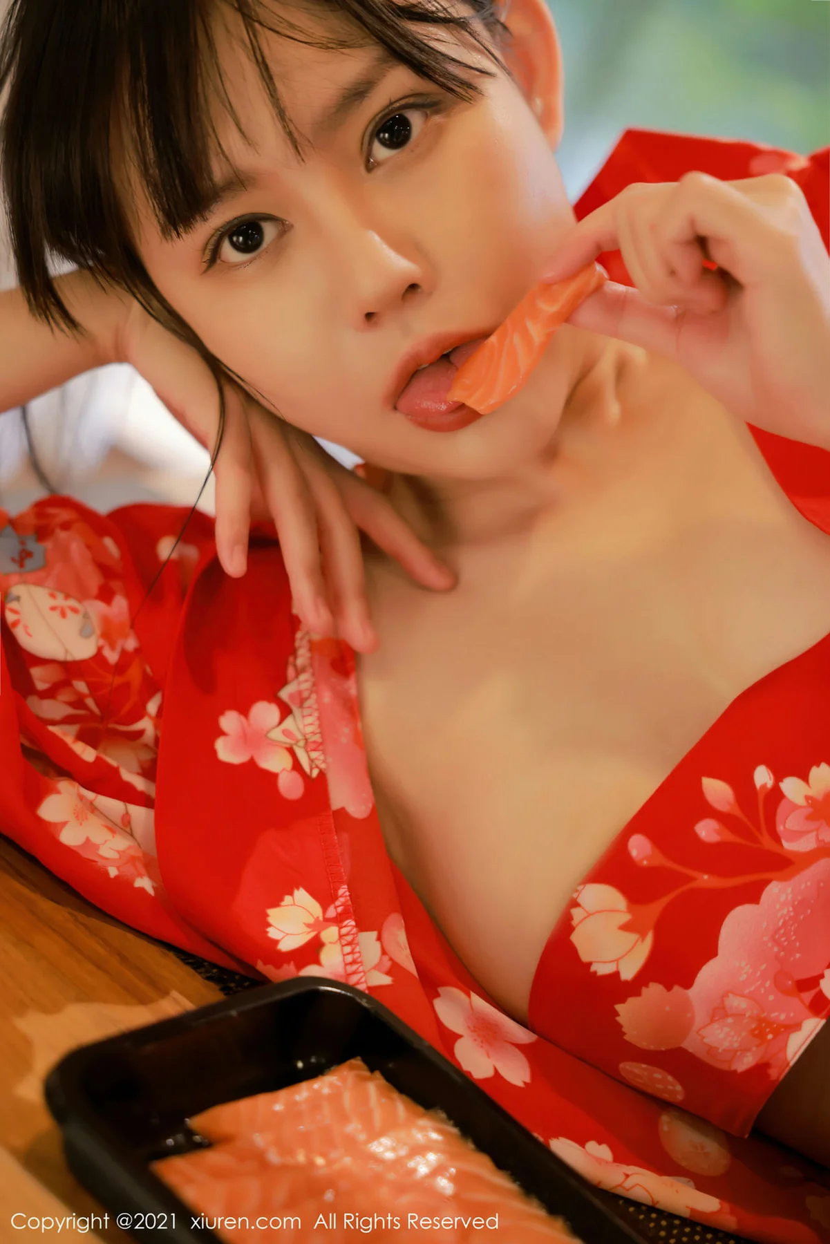 XiuRen 秀人 No.4063 新人模特和服系列 韩希蕾 首套写真 - 10