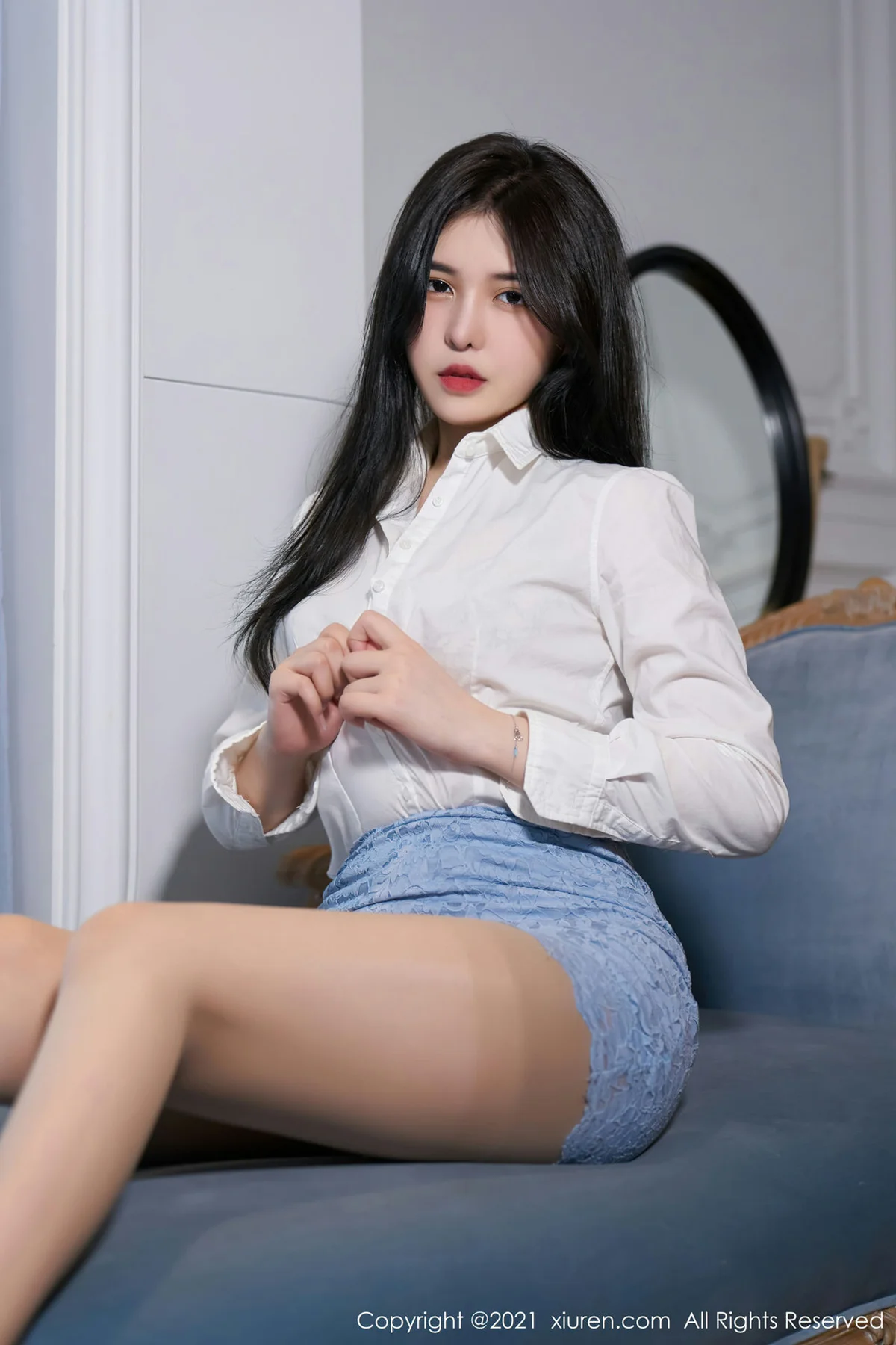 XiuRen 秀人 No.4181 肉丝内衣都市OL 韩静安 大理旅拍 - 1