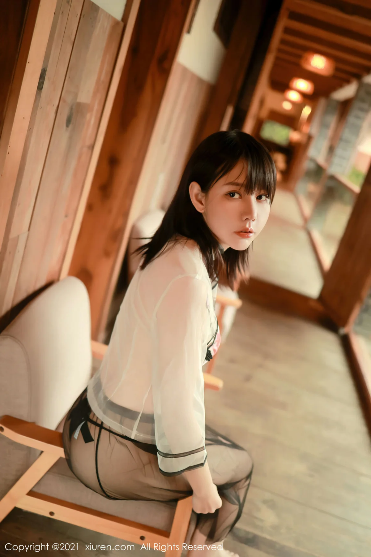 XiuRen 秀人 No.4234 新人模特轻薄半透  韩希蕾 性感写真 - 10