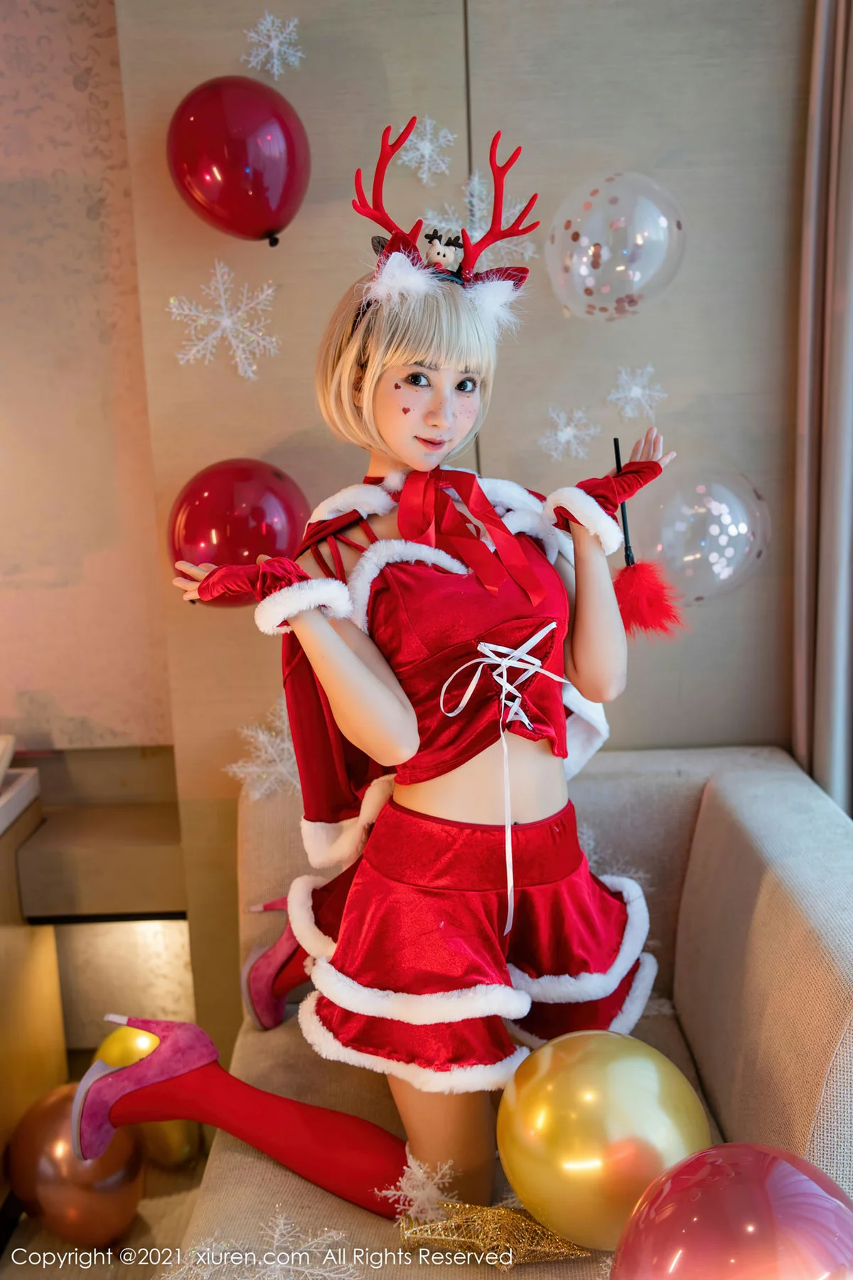 XiuRen 秀人 No.4300 圣诞主题 小果冻儿 性感写真 - 9