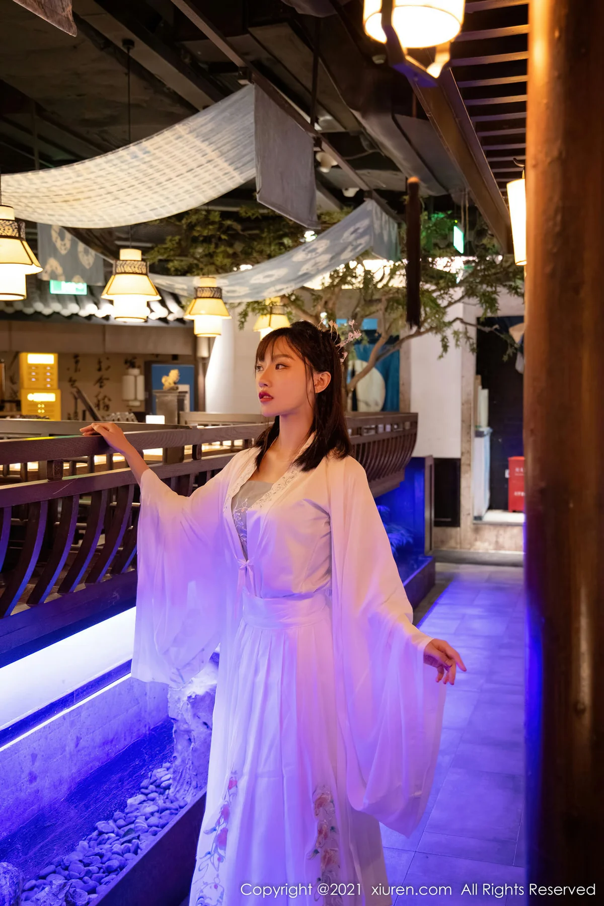 XiuRen 秀人 No.4344 白色古装服饰装扮  西门小玉 性感写真 - 8