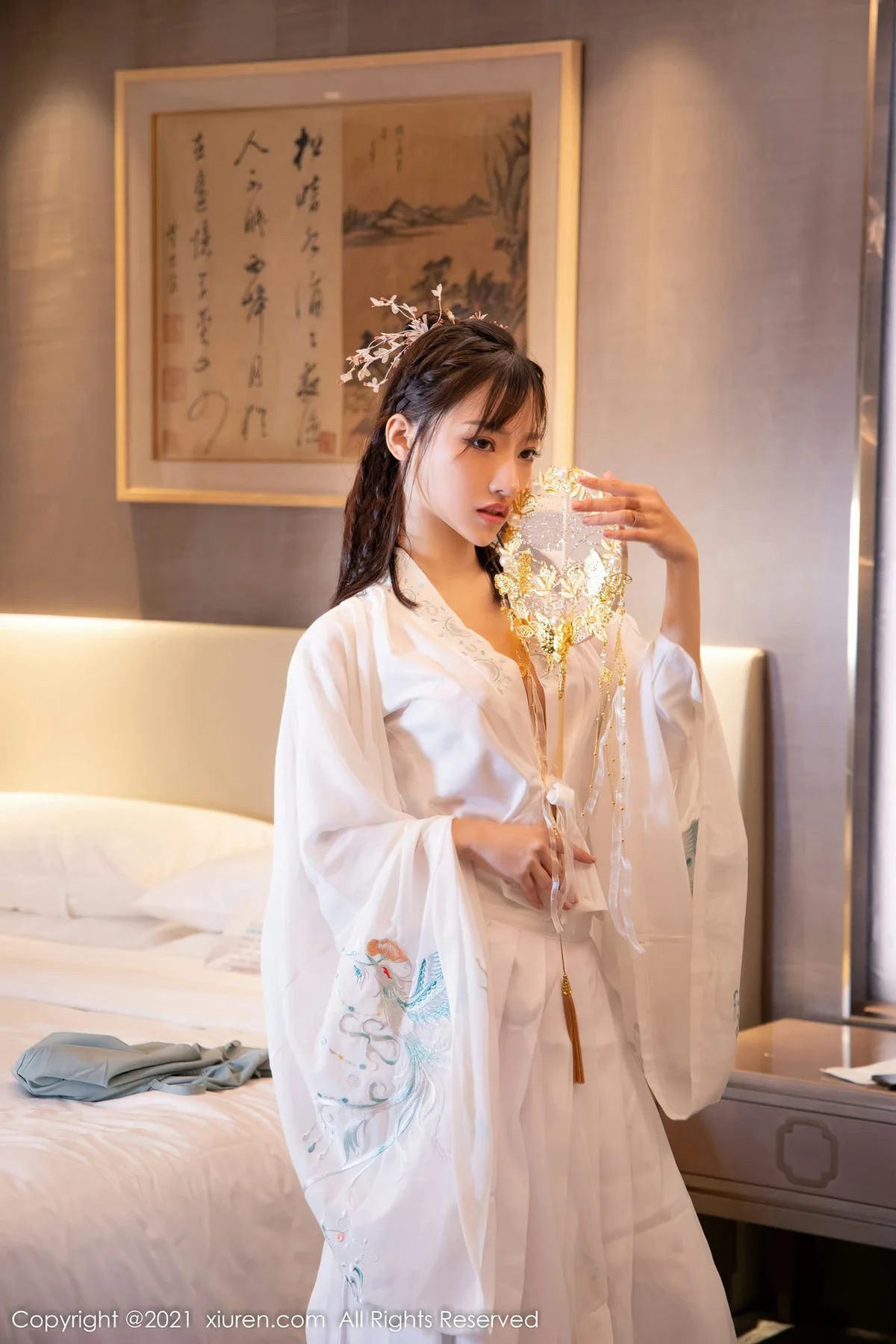 XiuRen 秀人 No.4344 白色古装服饰装扮  西门小玉 性感写真 - 8