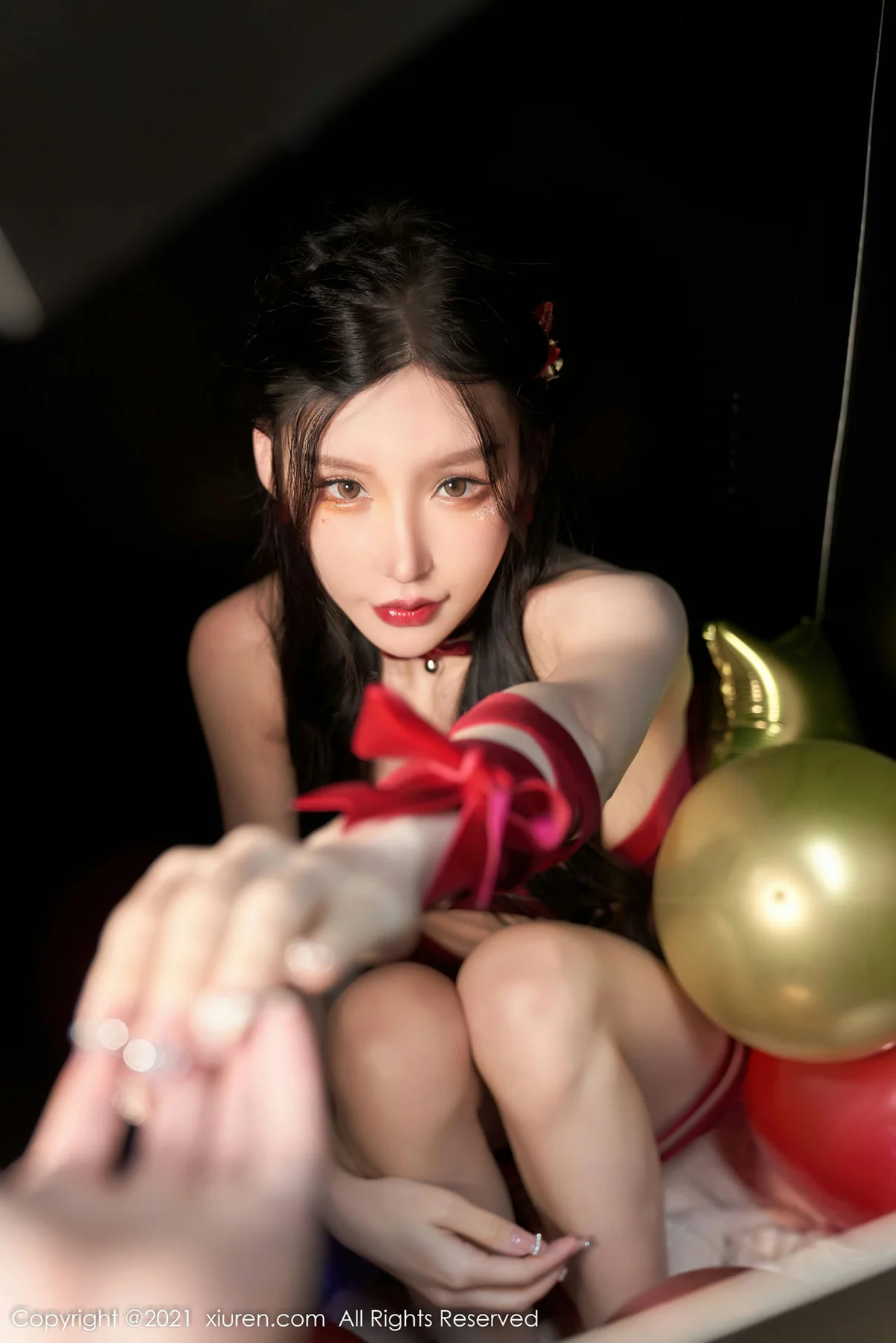 XiuRen 秀人 No.4385 红色丝带 周于希Sally 性感写真 - 3