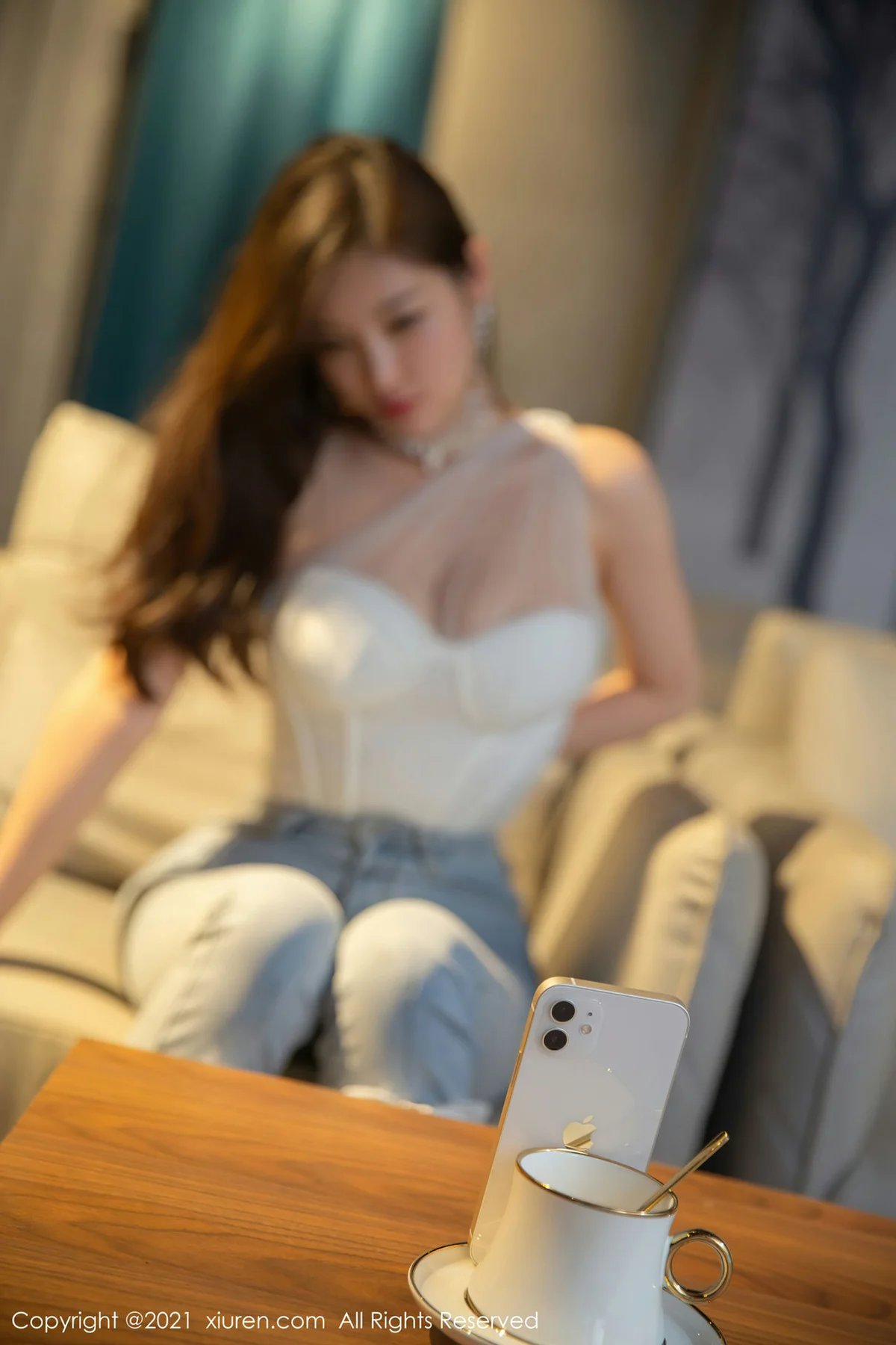 XiuRen 秀人 No.4404 图书馆偷窥视角 杨晨晨Yome 私房写真111 - 1