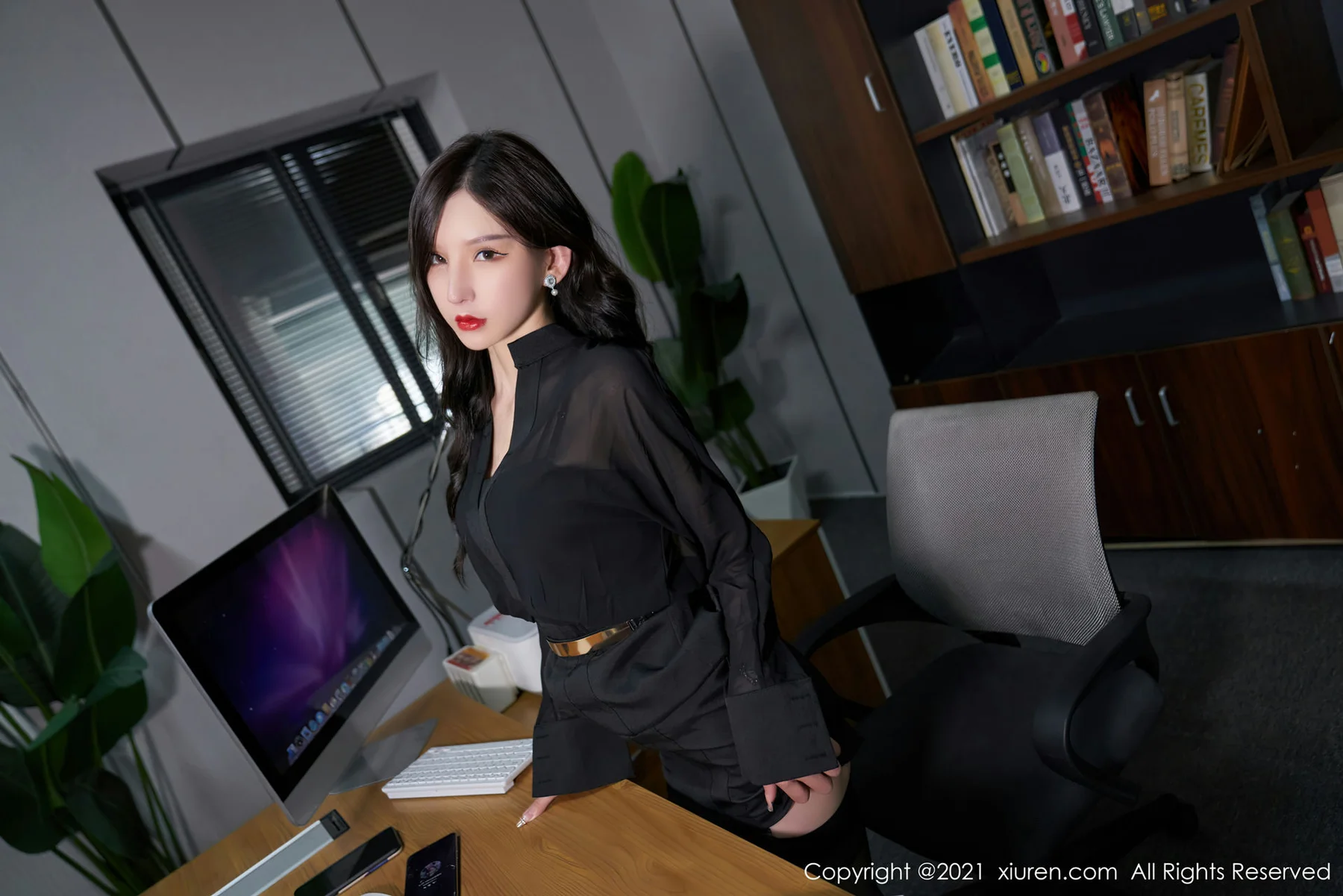 XiuRen 秀人 No.4416 黑色轻透上衣 周于希Sally 性感写真111 - 9