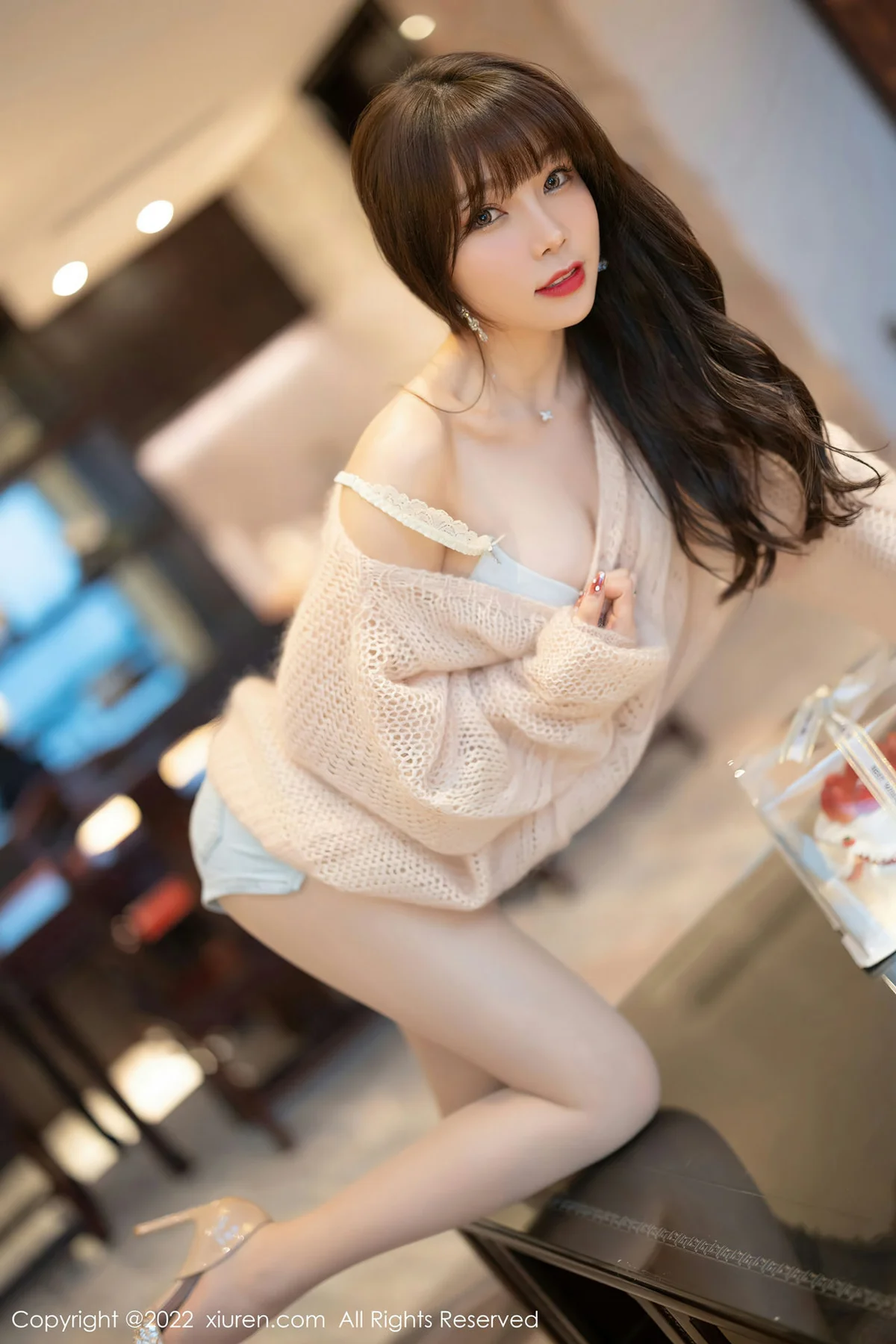 XiuRen 秀人 No.4435 淡黄色毛衣 芝芝Booty 性感写真22 - 9