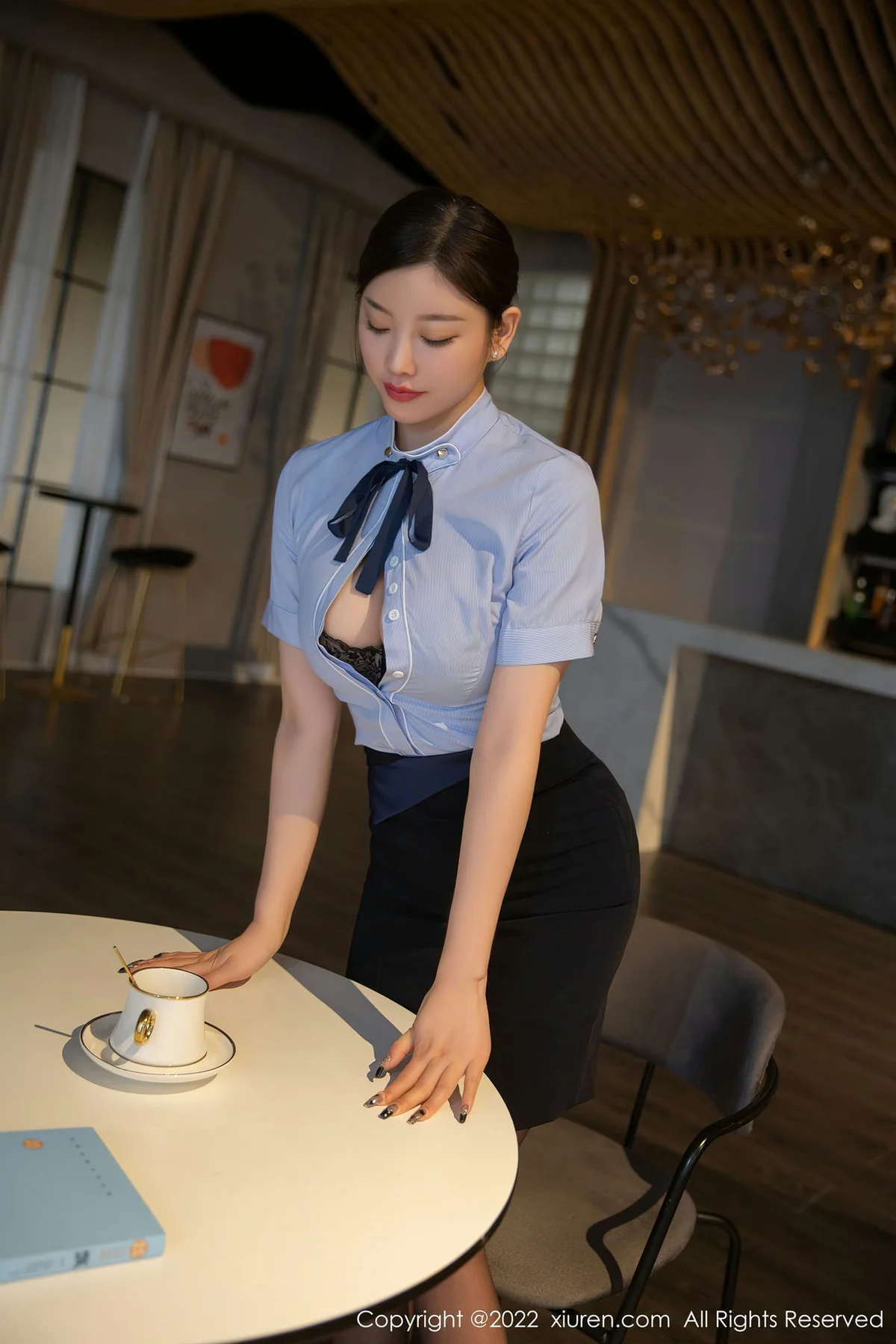 XiuRen 秀人 No.4627 角色扮演咖啡店员 杨晨晨Yome 私房写真1 - 9