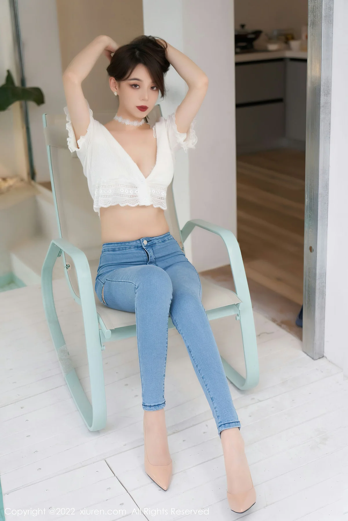 XiuRen 秀人 No.4633 白色蕾丝内衣 言沫 性感写真2 - 10