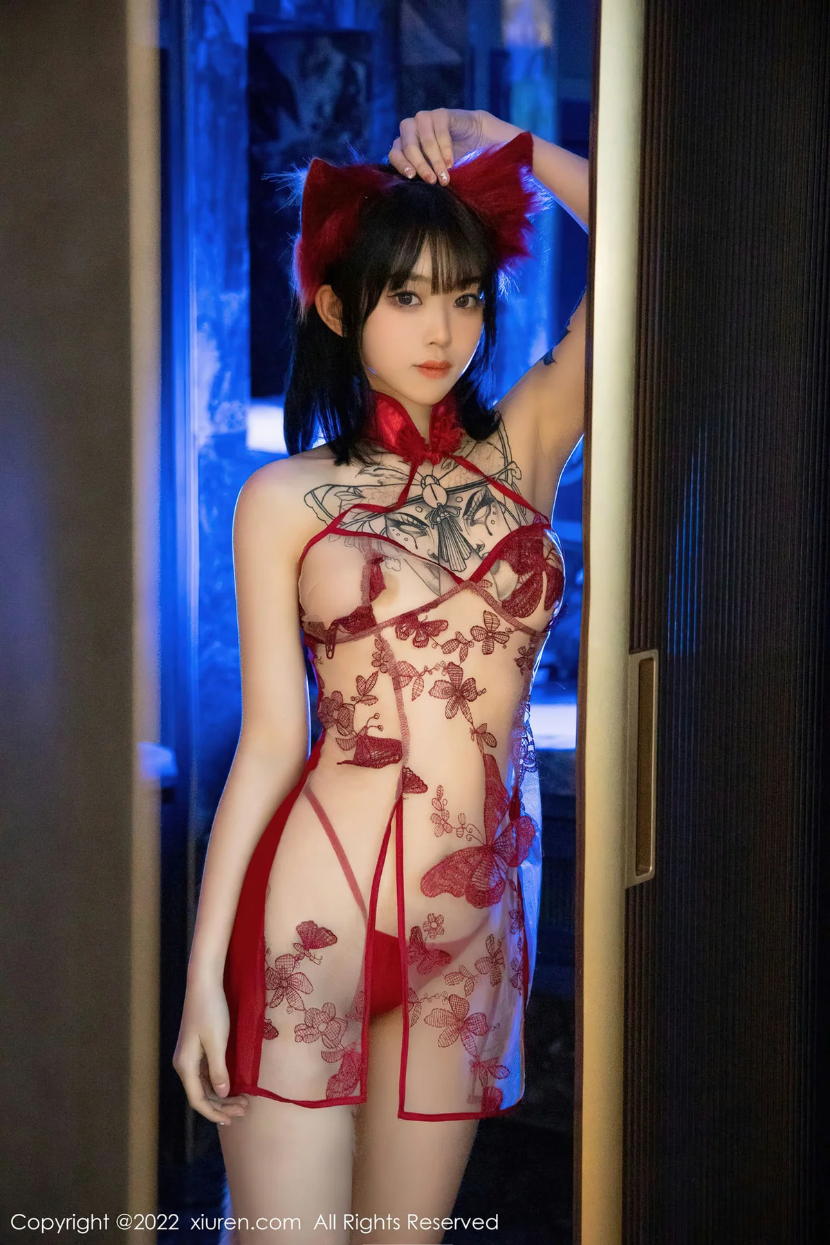 XiuRen 秀人 No.4634 红色轻透服饰 奶瓶. 性感写真1 - 7