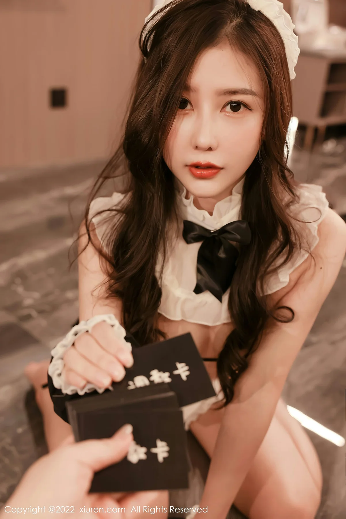 XiuRen 秀人 No.4650 黑色女仆装 尹甜甜 性感写真33 - 5