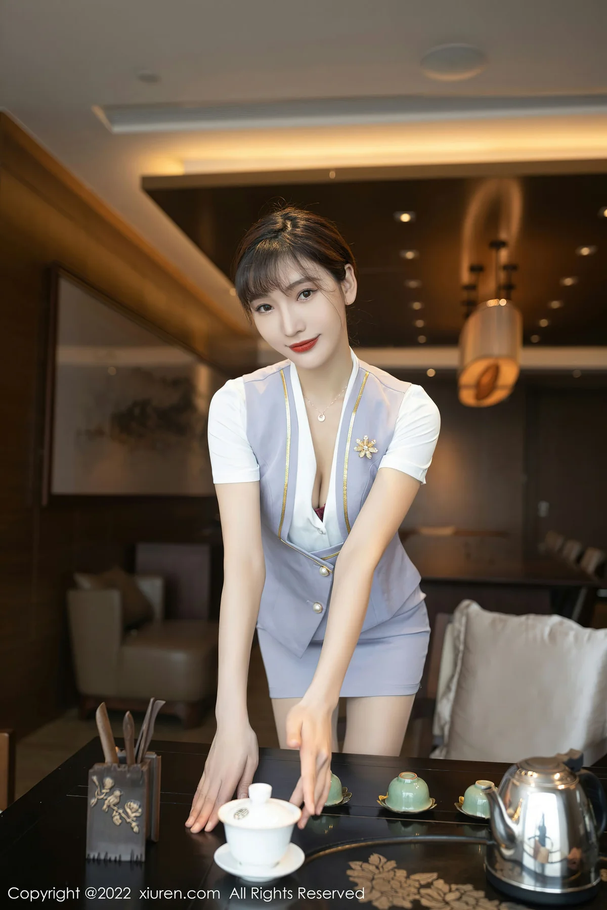 XiuRen 秀人 No.4694 角色扮演茶艺师 陆萱萱 珠三角旅拍11 - 5