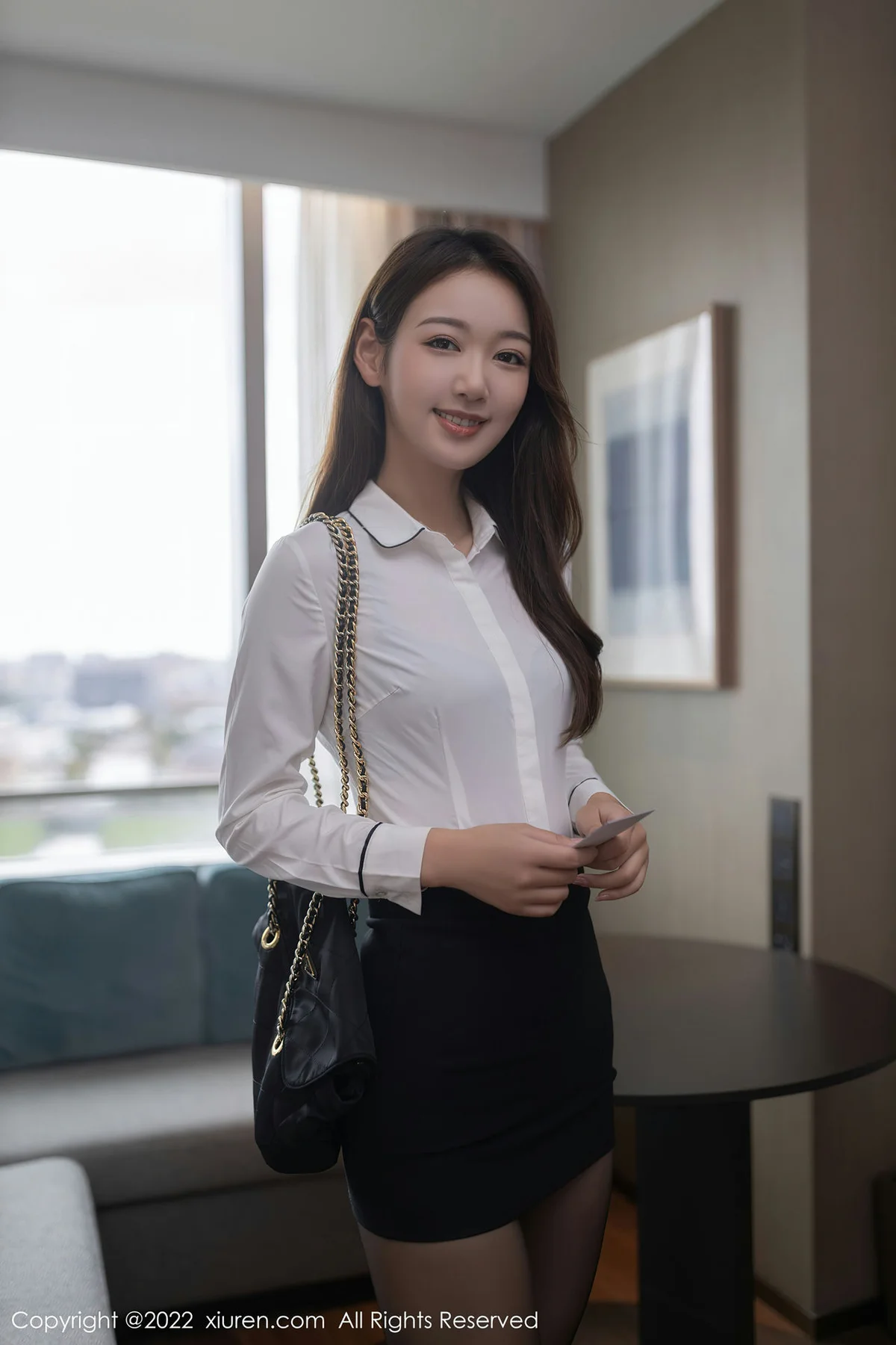 XiuRen 秀人 No.4701 黑色短裙 唐安琪 珠三角旅拍11 - 1