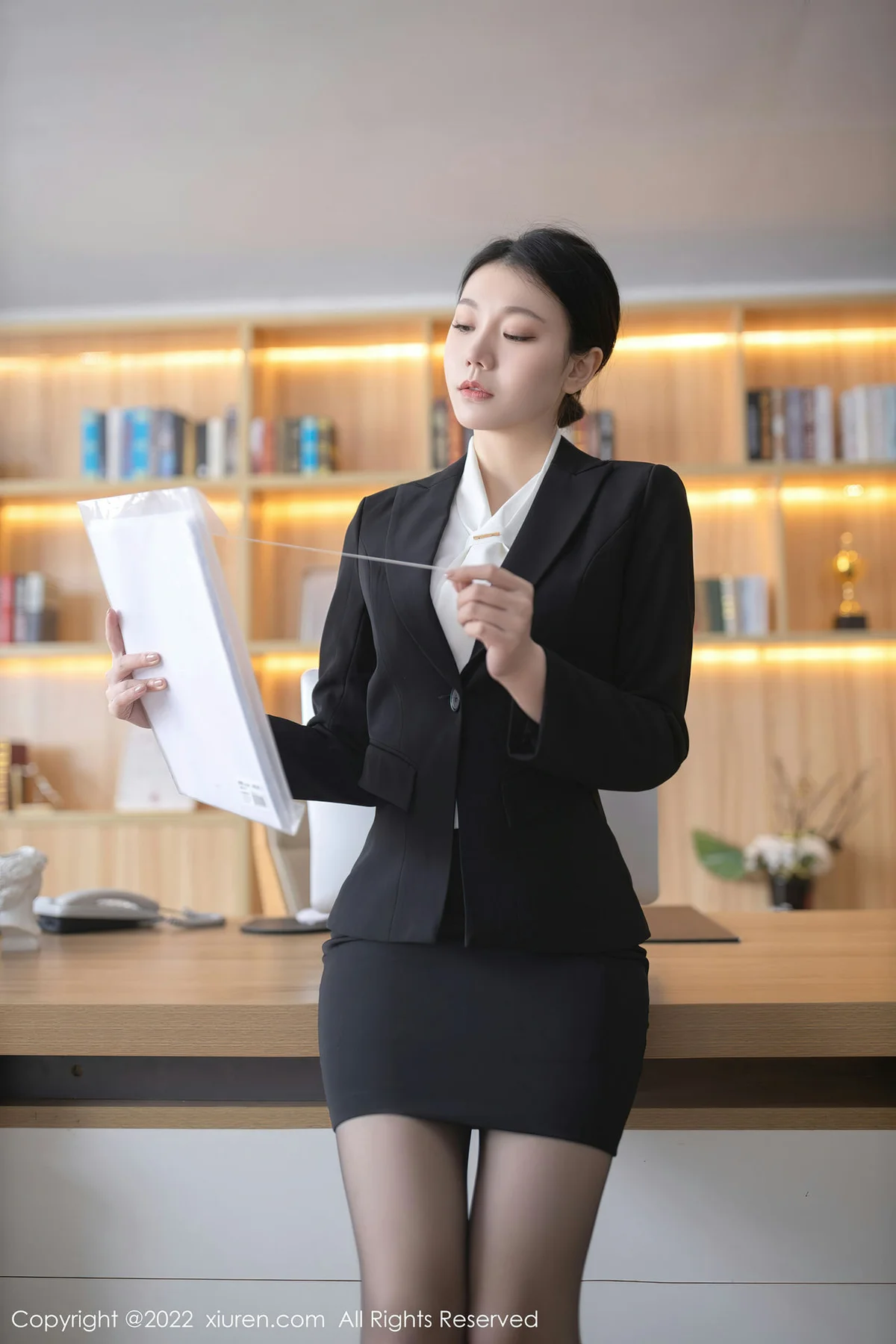 XiuRen 秀人 No.4755 女老板角色扮演 安然Maleah 珠三角旅拍1 - 2