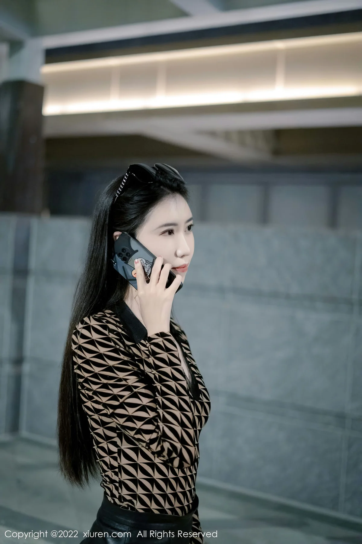 XiuRen 秀人 No.4793 皮质短裙 吴思晚 第二套写真3 - 2