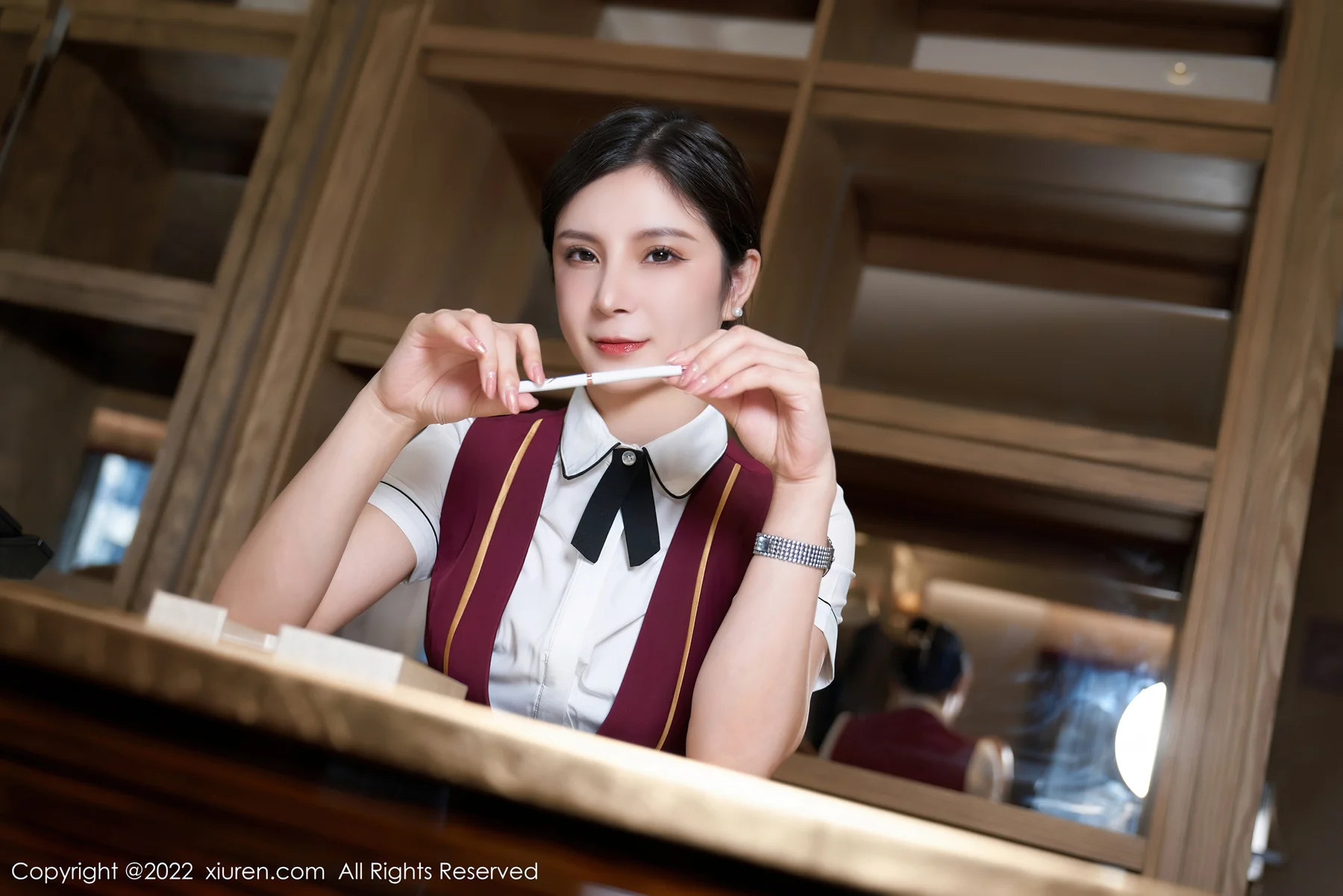 XiuRen 秀人 No.4939 黑蕾丝内衣 小蛮妖Yummy 三亚旅拍3 - 6