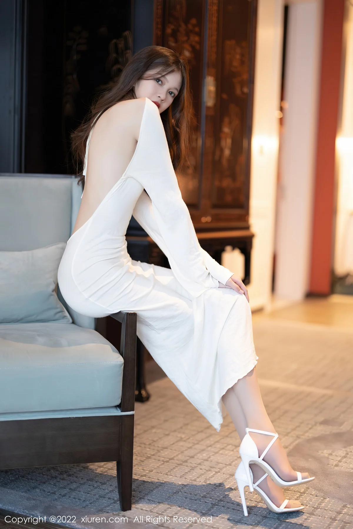 XiuRen 秀人 No.4993 轻透连衣长裙 程程程- 厦门旅拍1 - 3