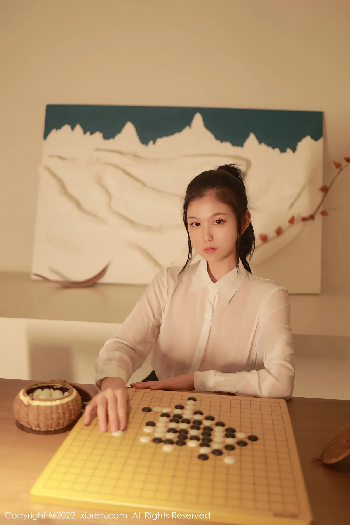 XiuRen 秀人 No.5057 白色轻透上衣 李雅柔182CM 性感写真3 - 2