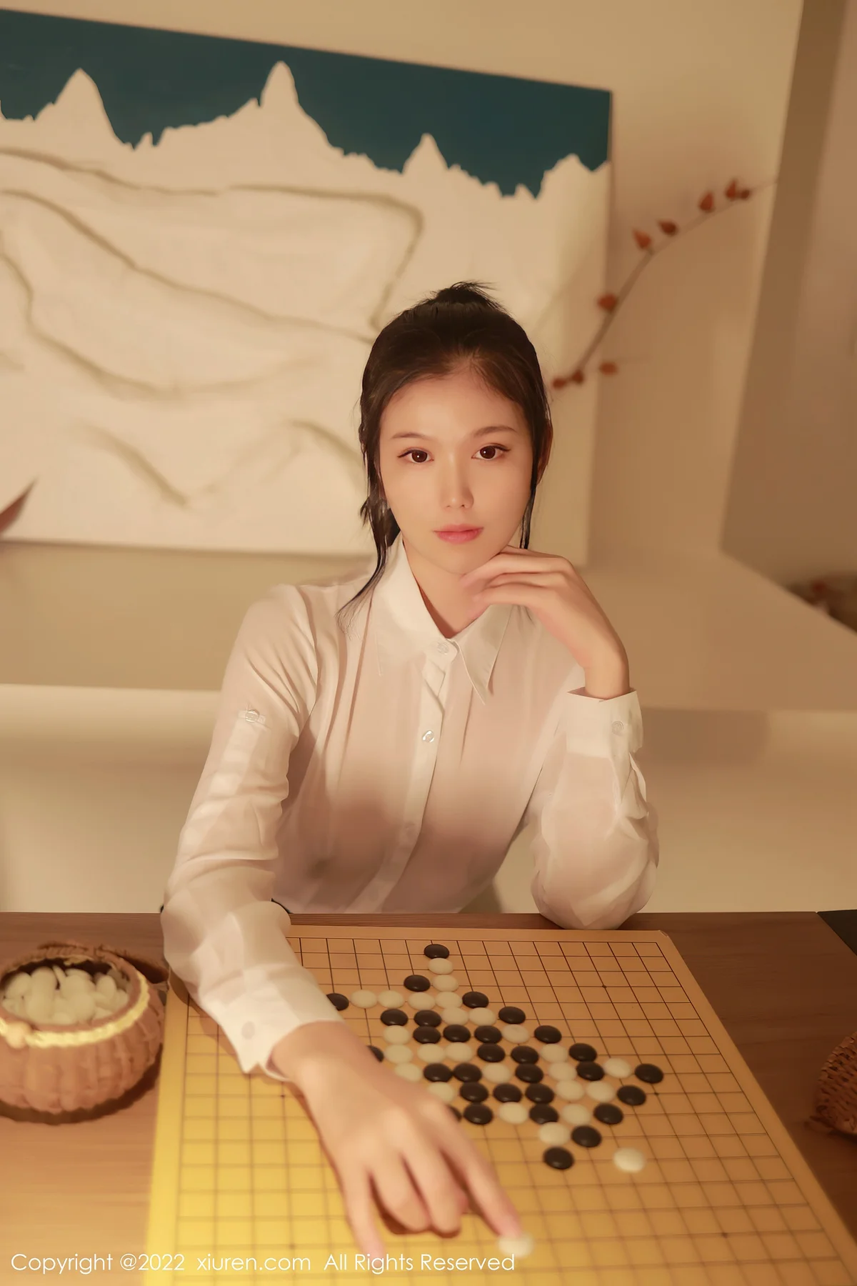 XiuRen 秀人 No.5057 白色轻透上衣 李雅柔182CM 性感写真3 - 3