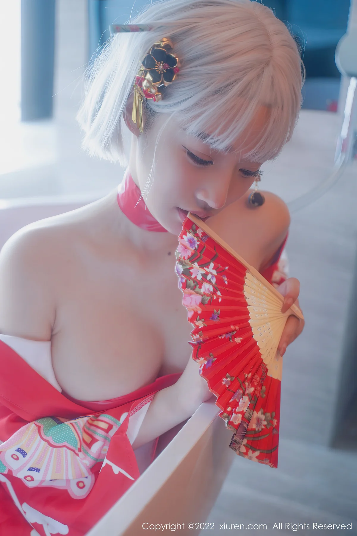 XiuRen 秀人 No.5134 蒸汽浴衣花瓣浴 西门小玉 性感写真33 - 5