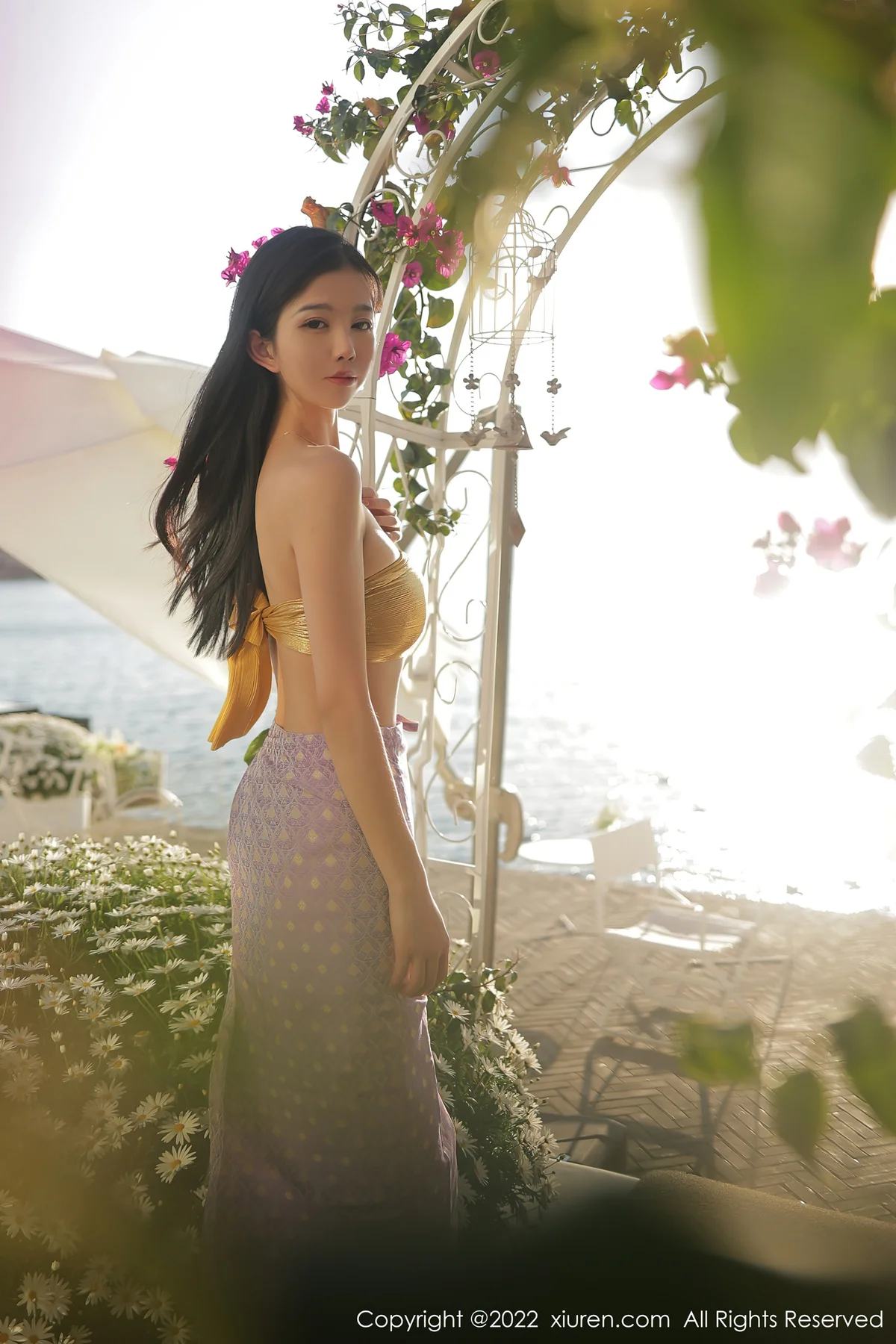 XiuRen 秀人 No.5135 抹胸洱海边 李雅柔182CM 大理旅拍 - 7