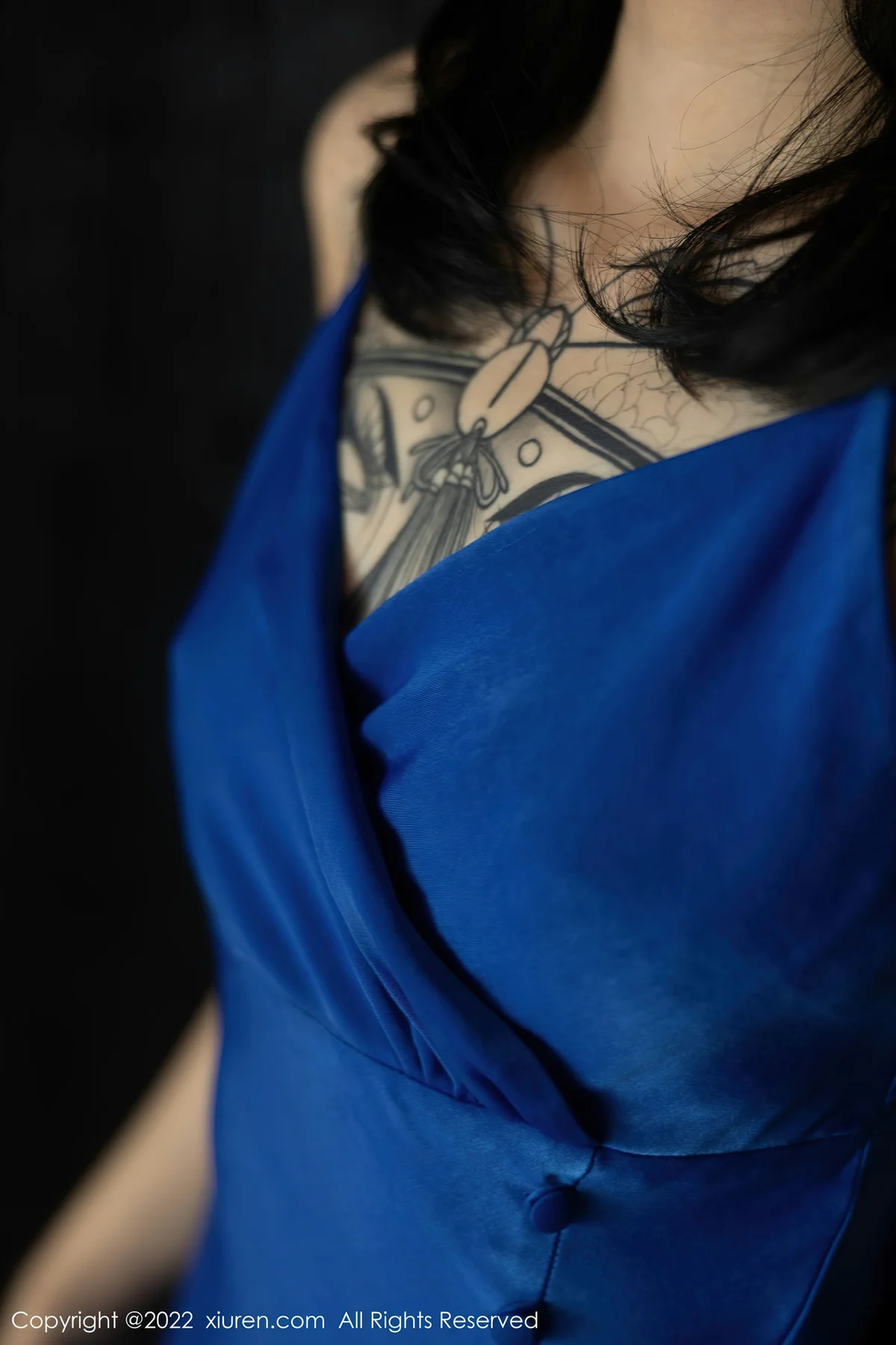 XiuRen 秀人 No.5165 奶瓶. 蓝色吊带裙性感写真11 - 3