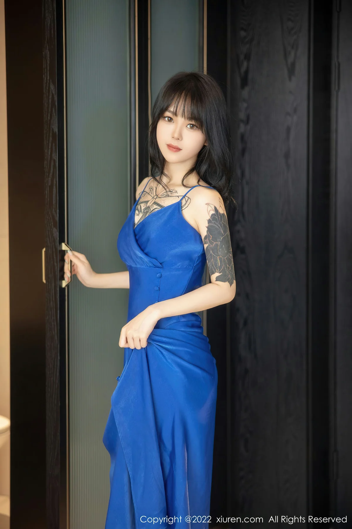 XiuRen 秀人 No.5165 奶瓶. 蓝色吊带裙性感写真11 - 10