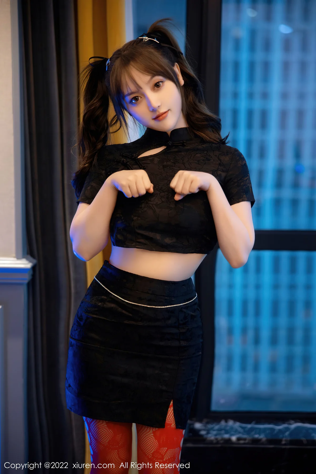 XiuRen 秀人 No.5225 短款旗袍 豆瓣酱 性感写真1 - 1