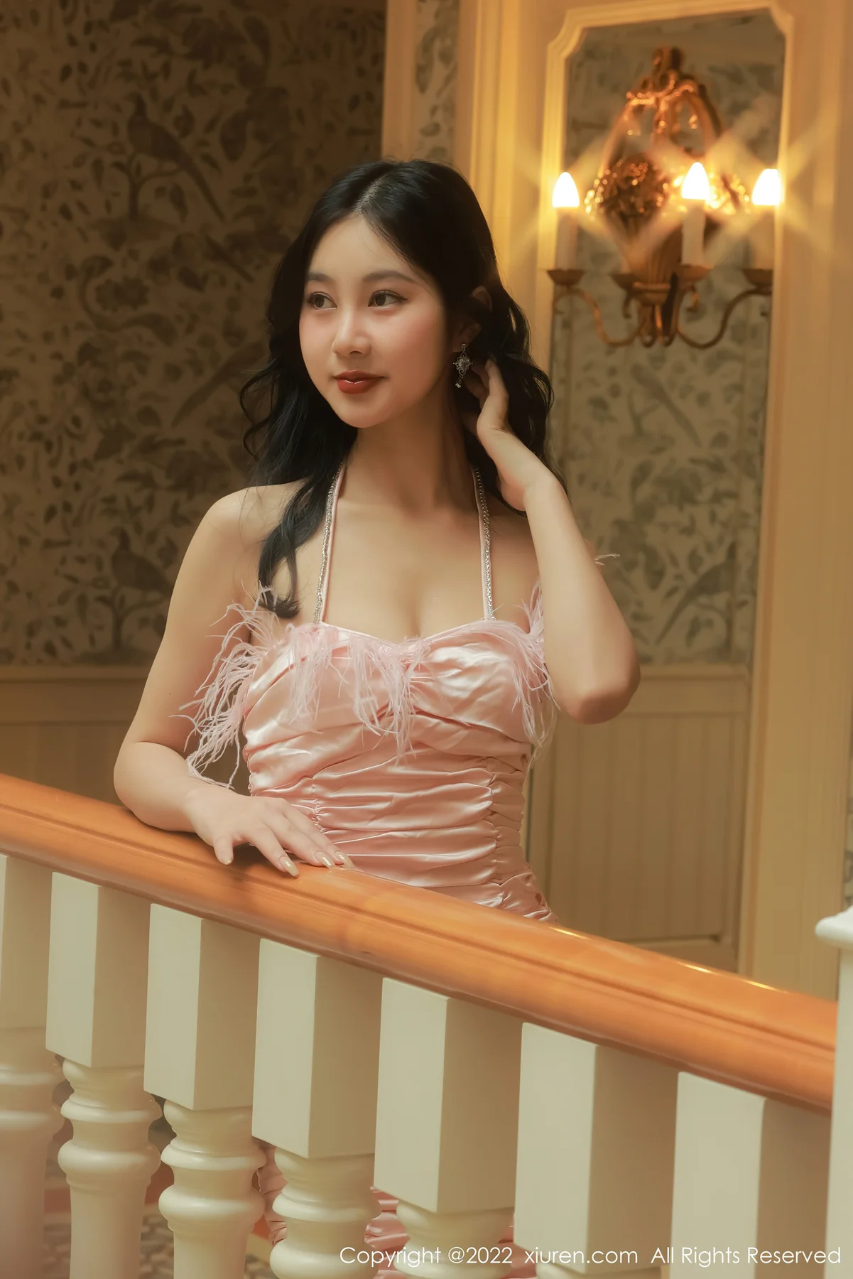 XiuRen 秀人 No.5235 粉色吊带 谢晚晚 澳门旅拍3 - 6
