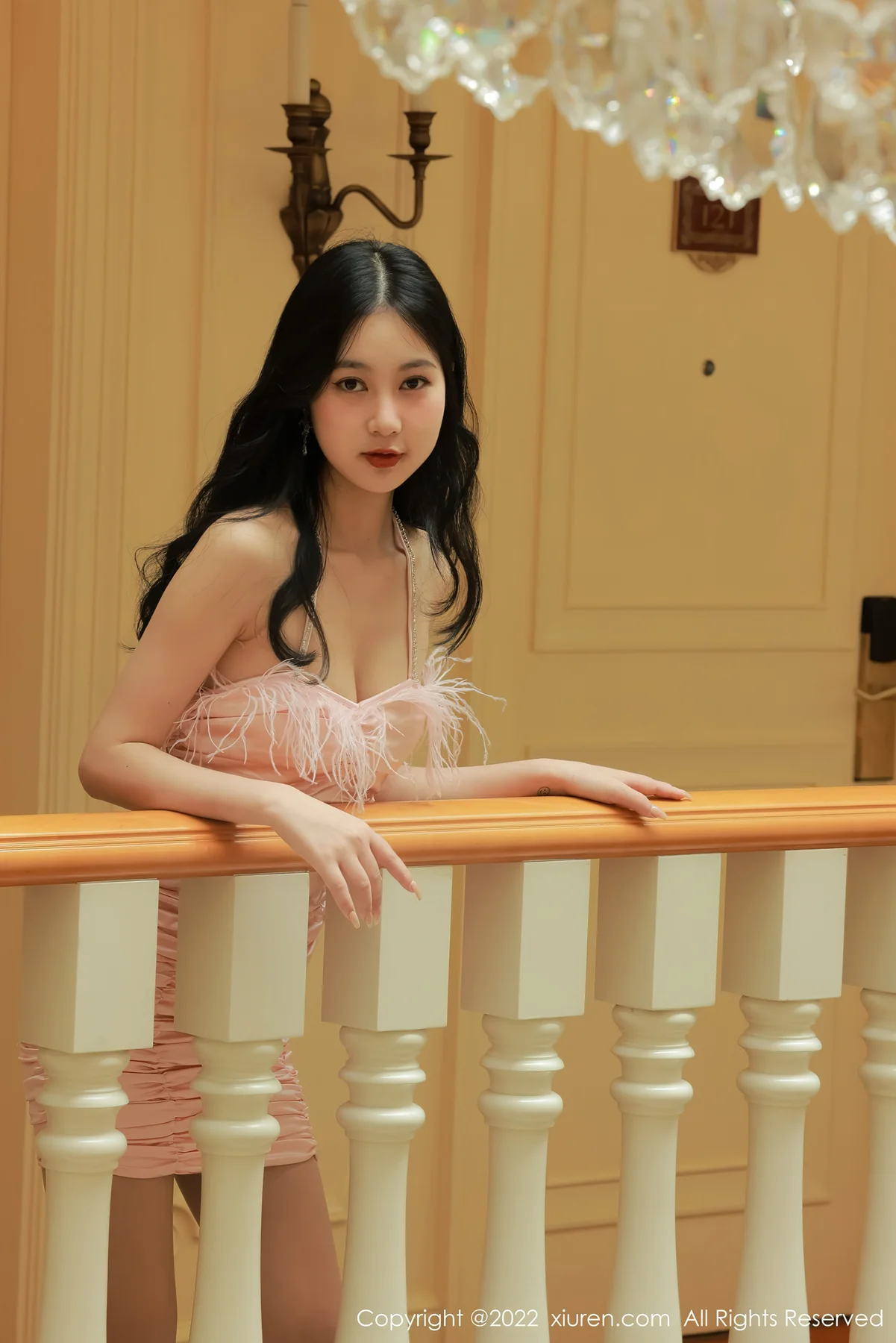 XiuRen 秀人 No.5235 粉色吊带 谢晚晚 澳门旅拍3 - 8