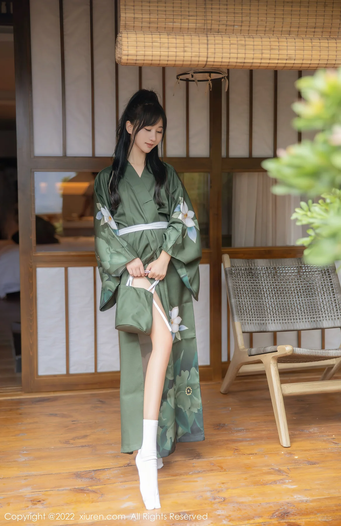 XiuRen 秀人 No.5256 暗灰绿色和服 小果冻儿 大理旅拍11 - 6