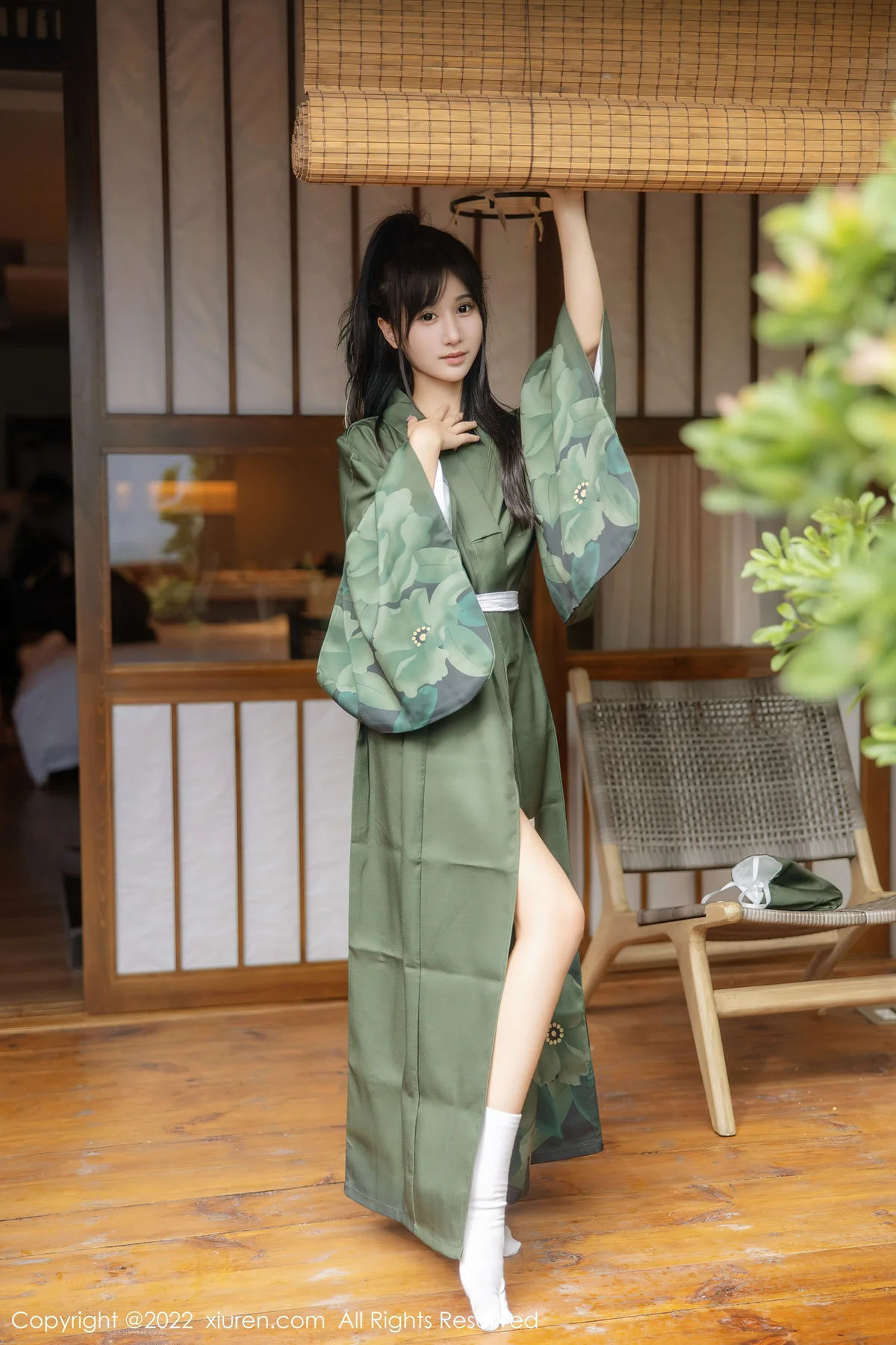 XiuRen 秀人 No.5256 暗灰绿色和服 小果冻儿 大理旅拍11 - 8