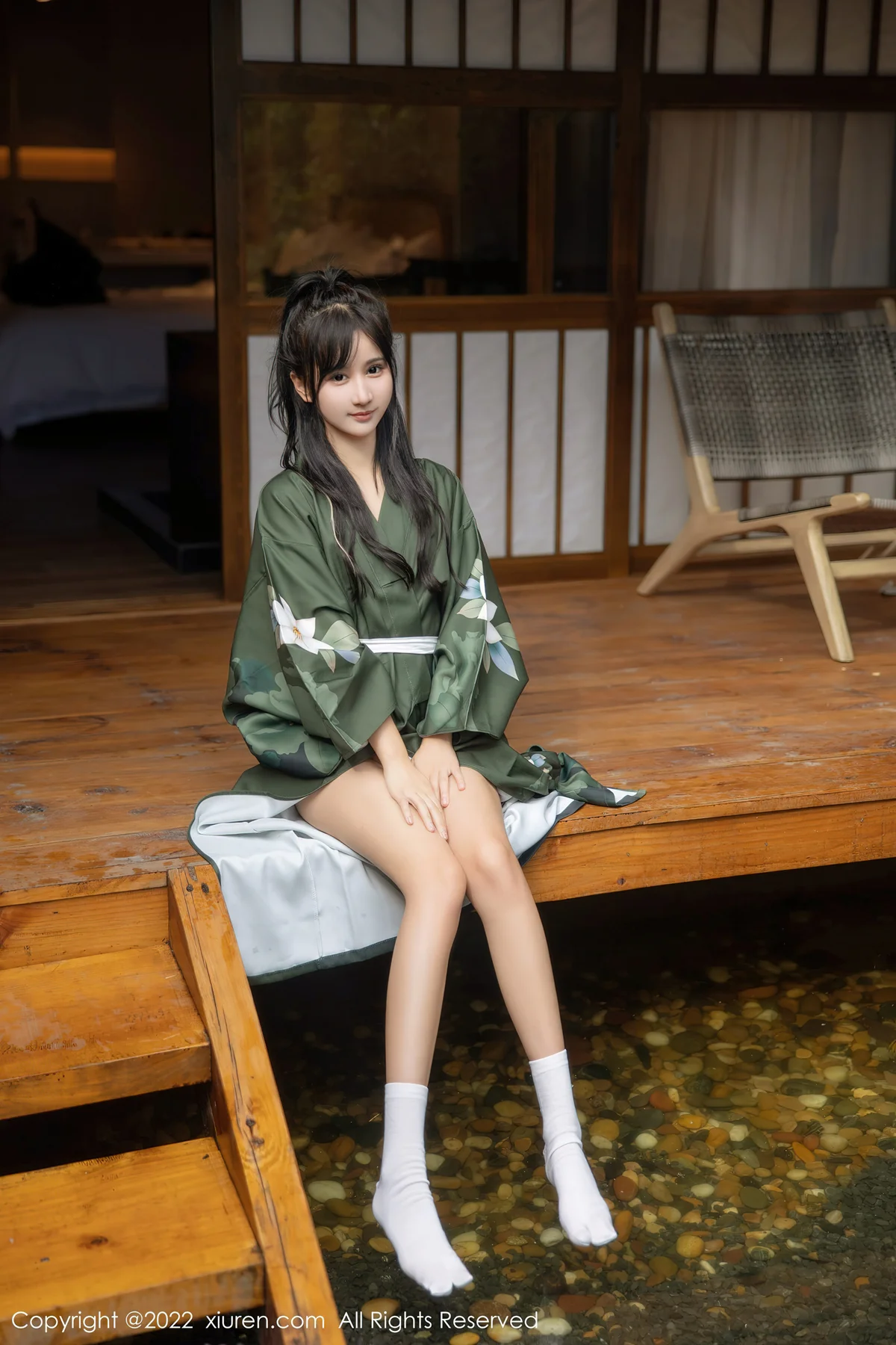 XiuRen 秀人 No.5256 暗灰绿色和服 小果冻儿 大理旅拍11 - 9