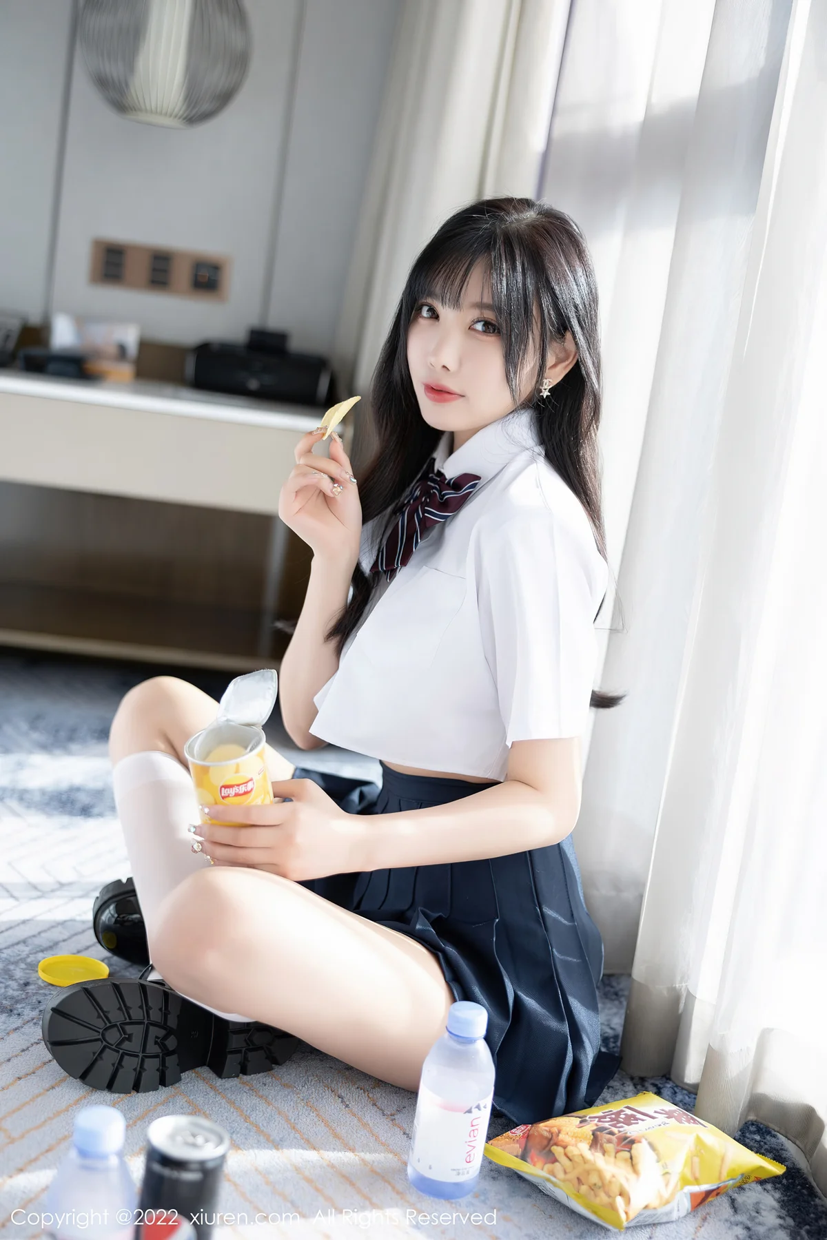 XiuRen 秀人 No.5338 清爽学妹制服 杨晨晨Yome 私房写真1 - 6