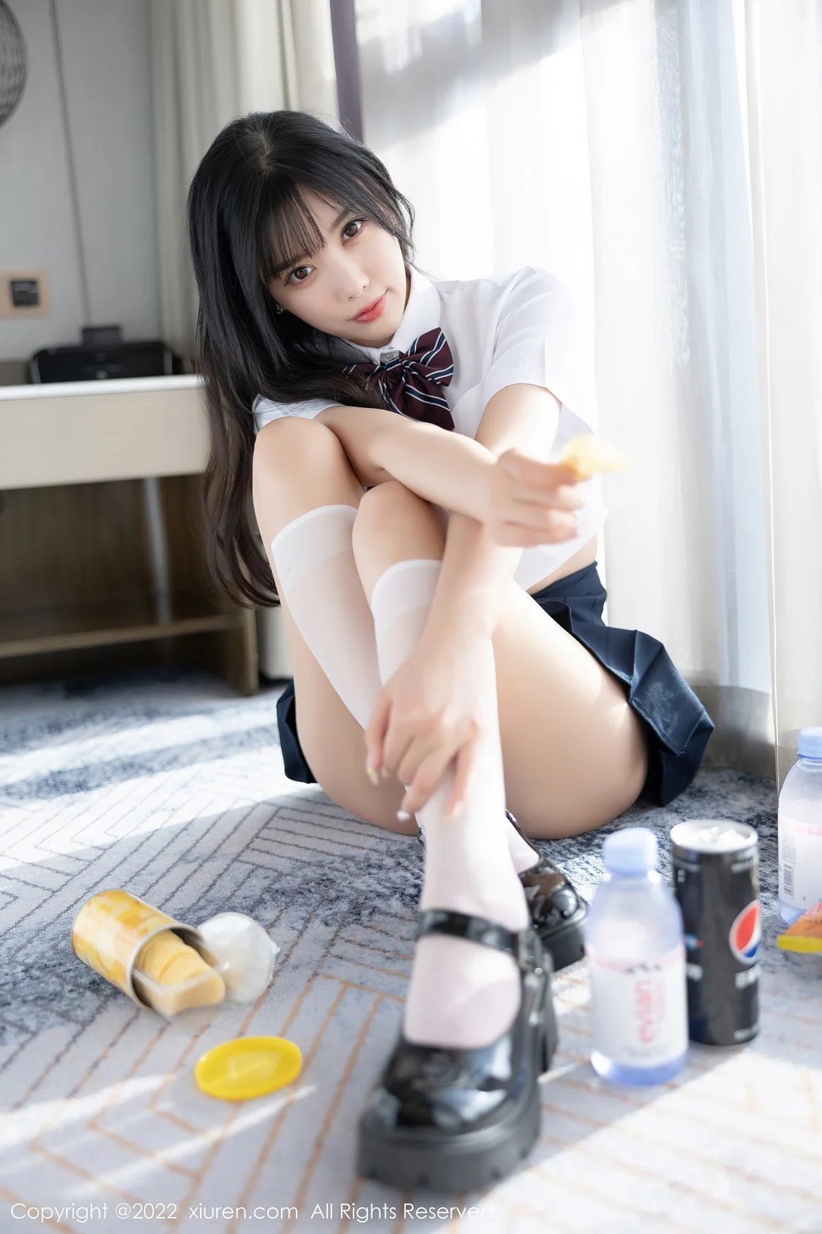 XiuRen 秀人 No.5338 清爽学妹制服 杨晨晨Yome 私房写真1 - 4