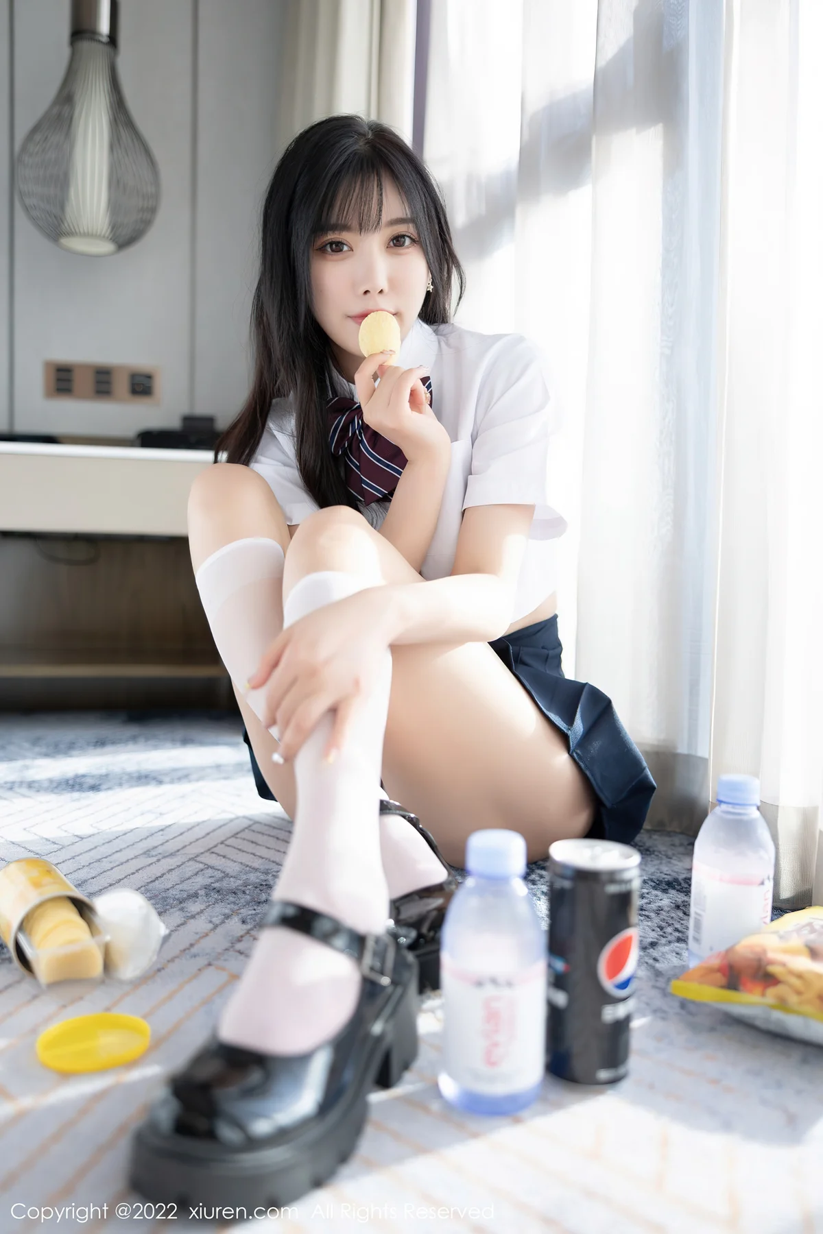 XiuRen 秀人 No.5338 清爽学妹制服 杨晨晨Yome 私房写真1 - 5