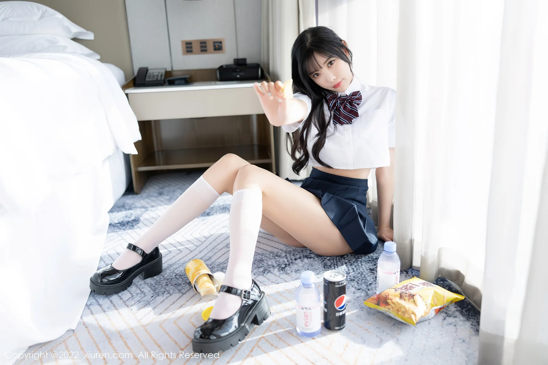 XiuRen 秀人 No.5338 清爽学妹制服 杨晨晨Yome 私房写真1 - 6